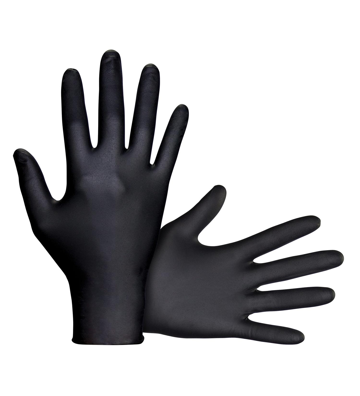 SAS Safety Powder Free Black Nitrile Gloves - Large 7 Mil | Raven SAS66518 Examination Glove - Buy Online on GoSupps.com