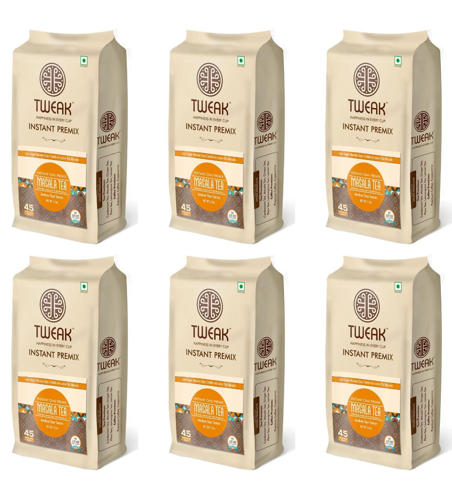 Tweak Instant Masala Tea Premix 6 Packets x 908g Each Total 270 Cups - Buy Online on GoSupps.com