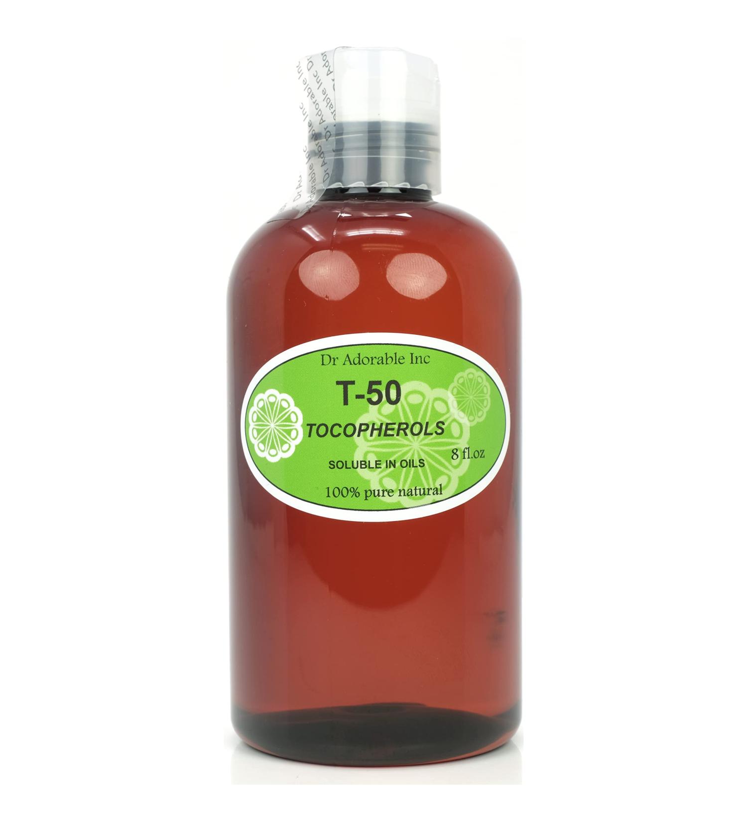 Dr Adorable Tocopherols T-50 Oil-Soluble Vitamin E - 8 oz Pure Natural Anti Aging Supplement - Buy Online on GoSupps.com