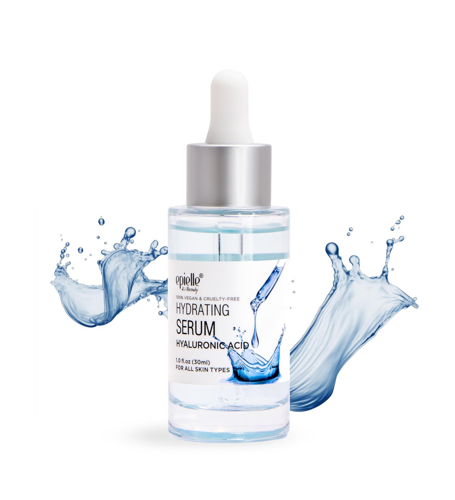 Epielle Hyaluronic Acid Serum - Vegan Cruelty-Free Targets Dark Spots & Wrinkles | Ideal Korean Skincare Gift for All Skin Types - Buy Online on GoSupps.com