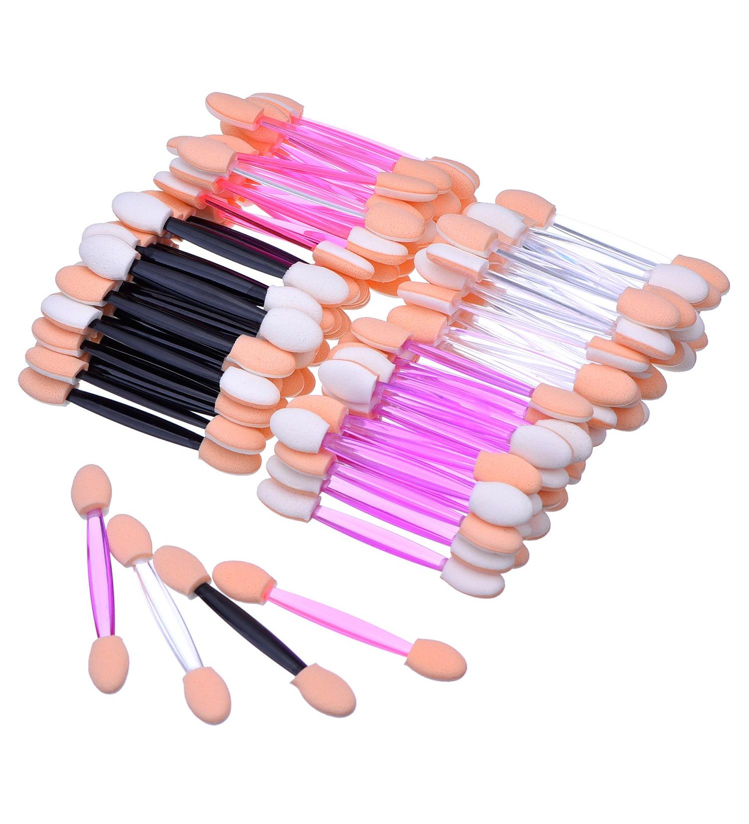 Disposable Eyeshadow Applicators - 100 Multicolor Brushes for Easy Makeup Application | Best for Travel & Hygiene - Buy Online on GoSupps.com