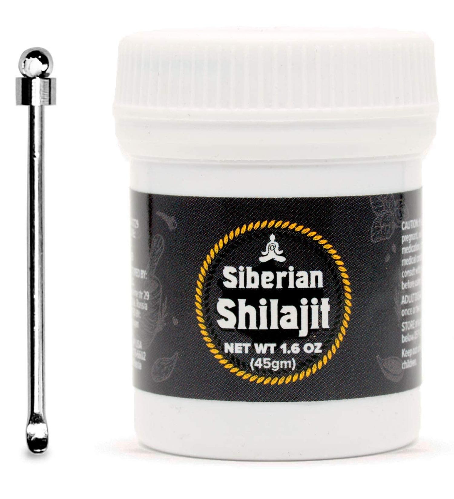 Ayure Natural Siberian Shilajit 45g with Measuring Scoop - 1.6oz Pack for Improved Wellness - Buy Online on GoSupps.com