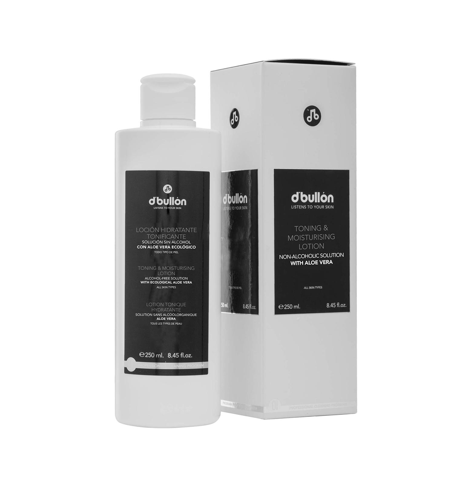  Valquer Laboratorios D'Bull n Moisturizing Toning Lotion Alcohol-Free Solution with Organic Aloe Vera Facial Toner 250 ml - Buy Online on GoSupps.com