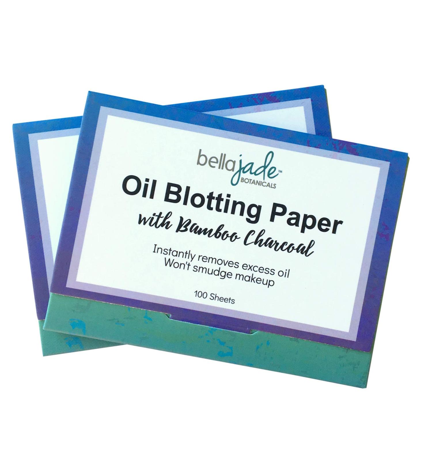 Oil Blotting Paper Sheets - 200 Large Charcoal Tissues for Instant Oil Absorption and Shine Control - Buy Online on GoSupps.com