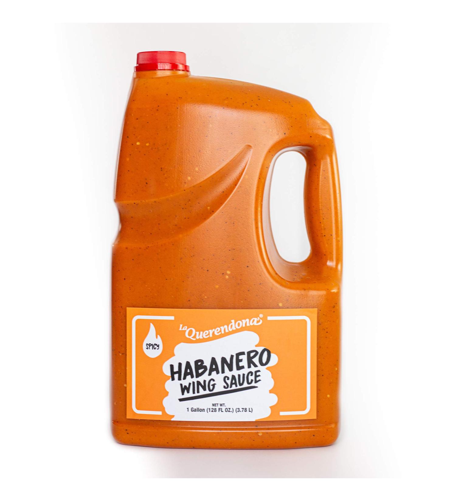 La Querendona Habanero Wing Sauce Gallon Jug - Hot & Flavorful Pepper Sauce for Wings - 3.78L - Ready-to-Use - Buy Online on GoSupps.com