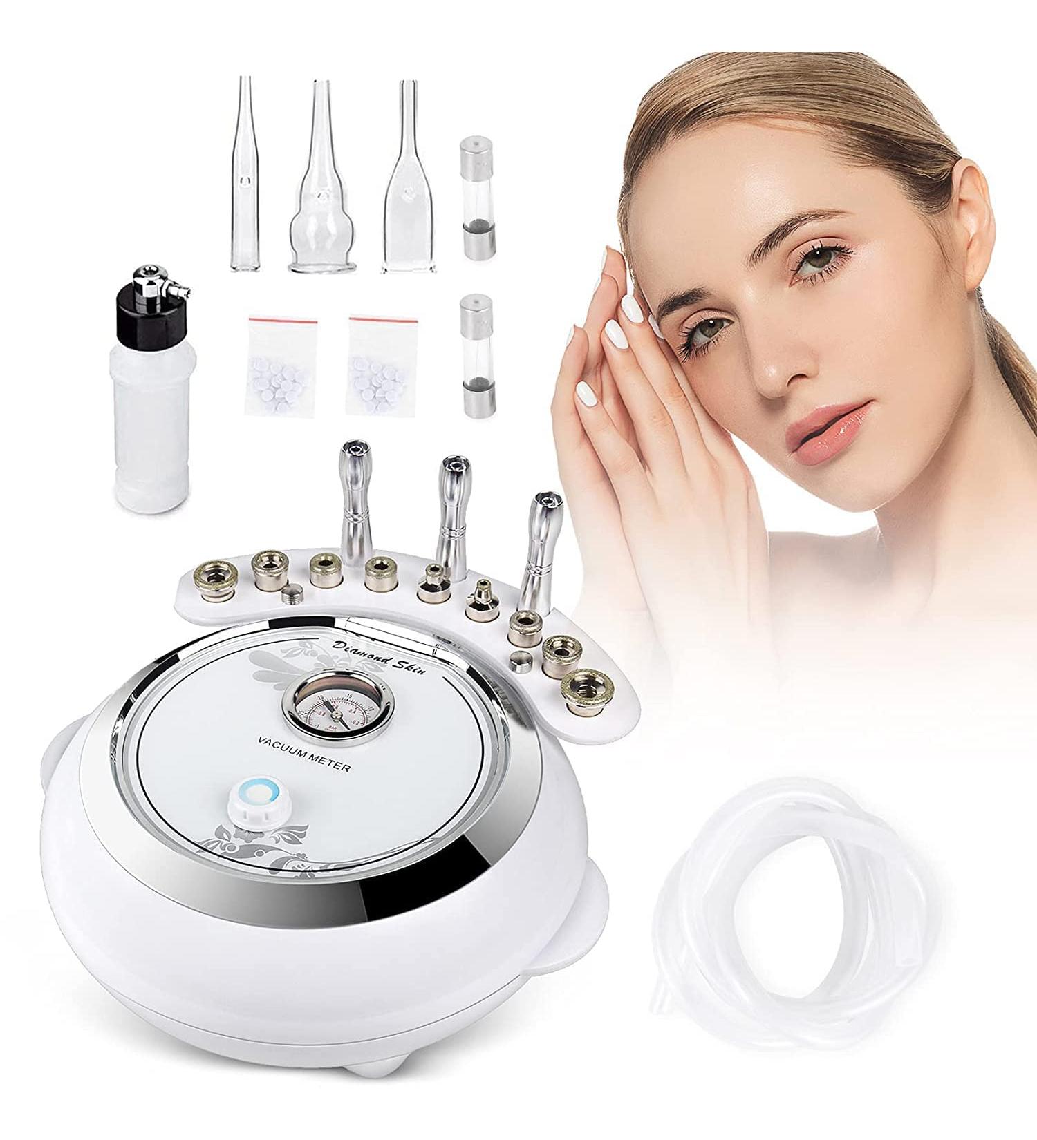 Aimengxi 3-IN-1 Diamond Microdermabrasion Machine - Professional Beauty Facial Care Equipment with Vacuum Spray for Salon & Home Use - Buy Online on GoSupps.com