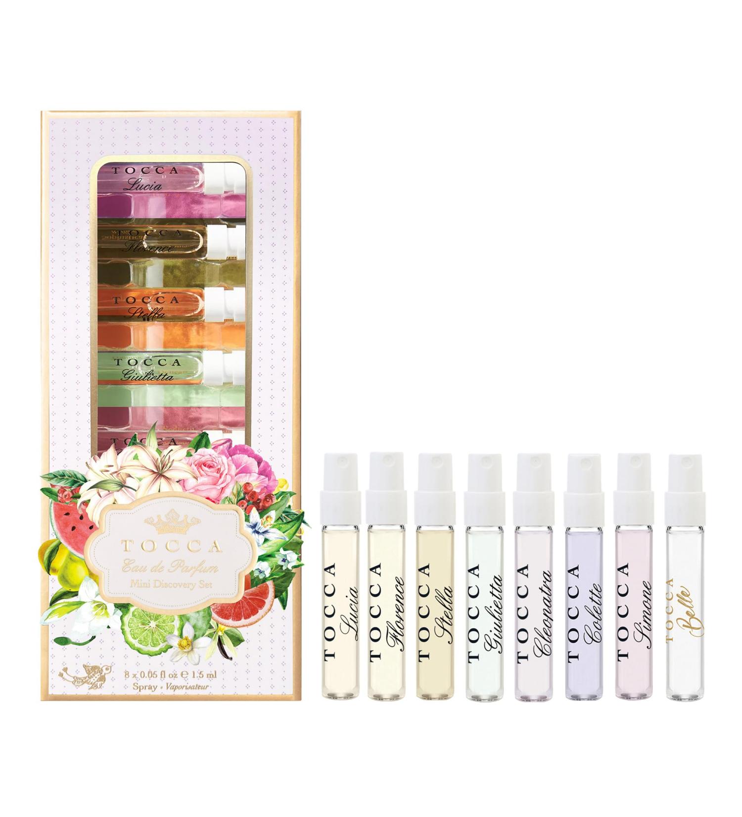 Tocca Women's Perfume Mini Discovery Sampler Set of 8 1.5ml Each - Includes Cleopatra Stella Florence Giulietta Colette Simone Belle & Lucia Discovery Set of 8 - Buy Online on GoSupps.com
