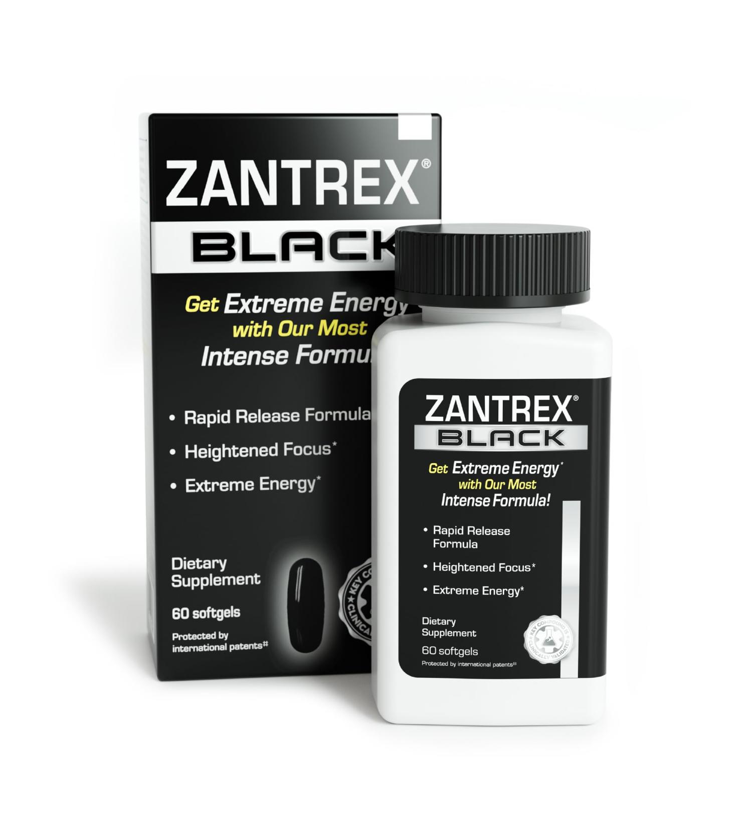 Buy Zantrex Black 60ct - Boost Energy & Weight Loss | Fast International Shipping - Buy Online on GoSupps.com