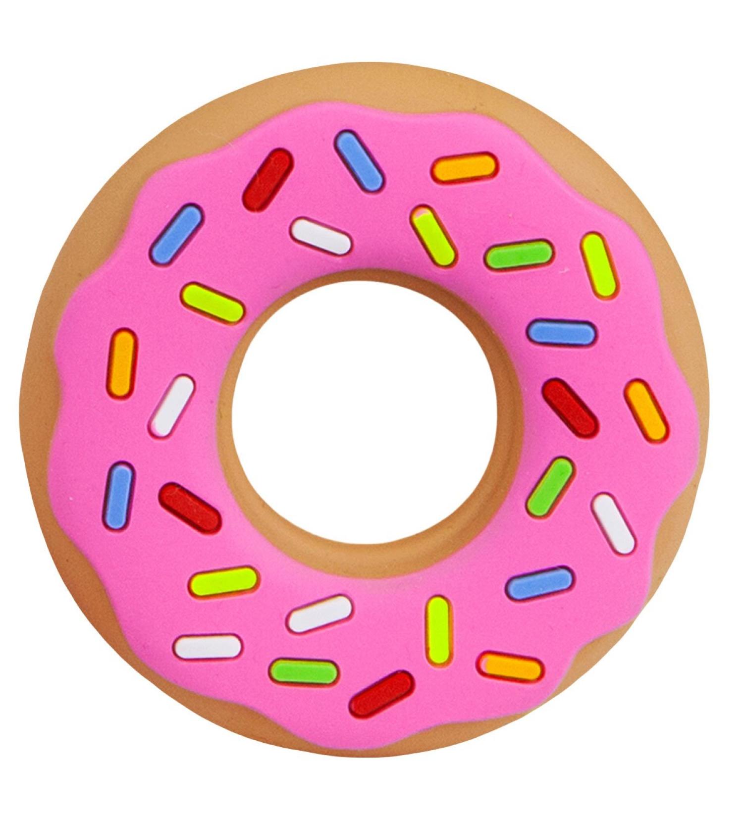 Silli Chews Girls Teething Ring Donut | Pink Silicone Baby Teether - Buy Online on GoSupps.com