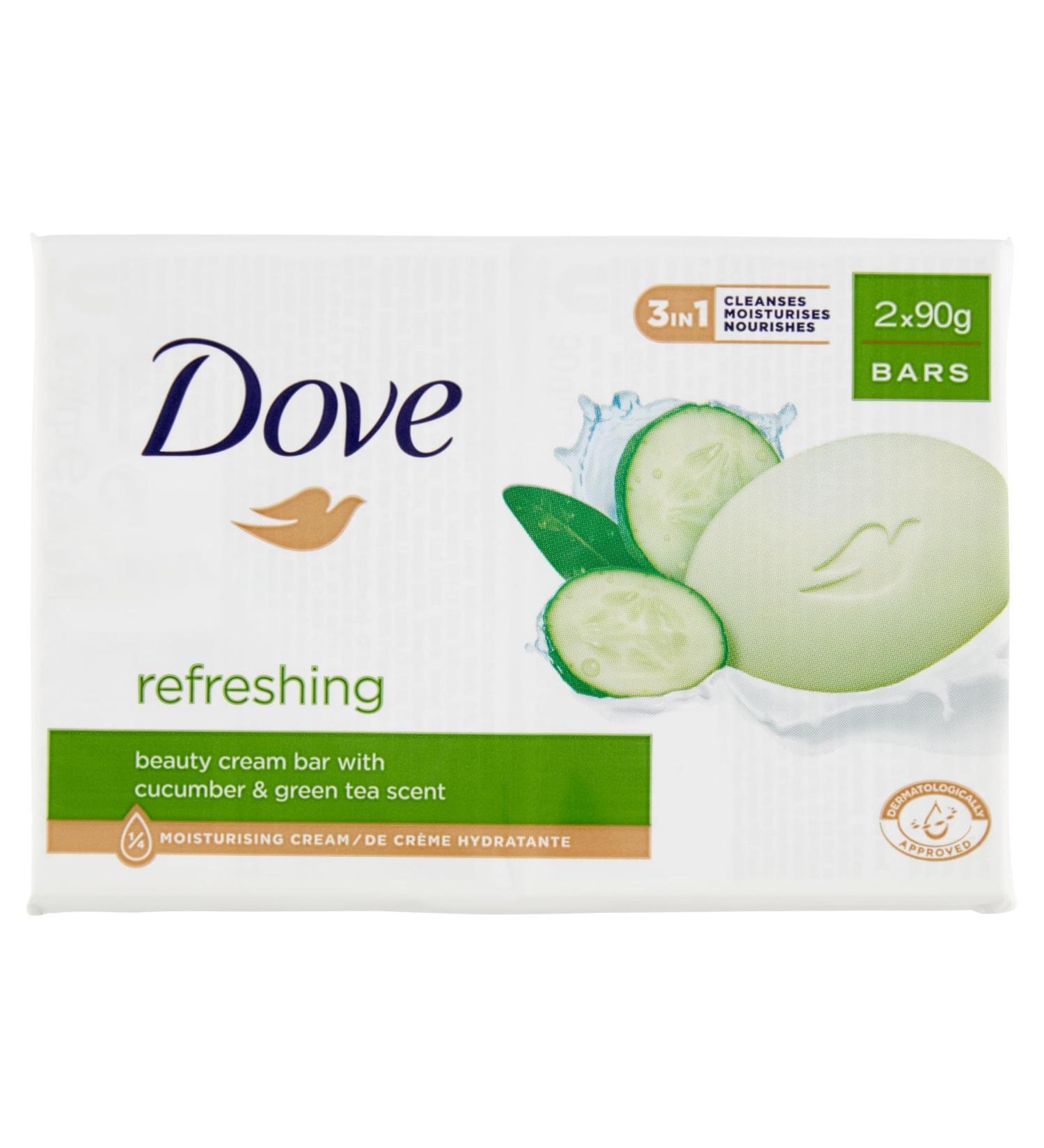 Dove Dove Solid Soap 2x90 G Refreshing