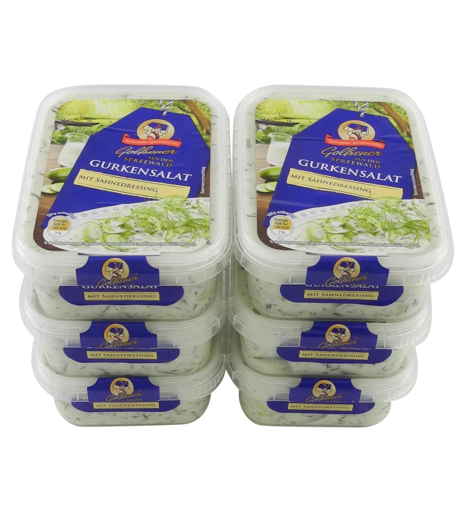 Spreewald cucumber salad in cream dressing set of 6 (6 packs of 200 g each)
