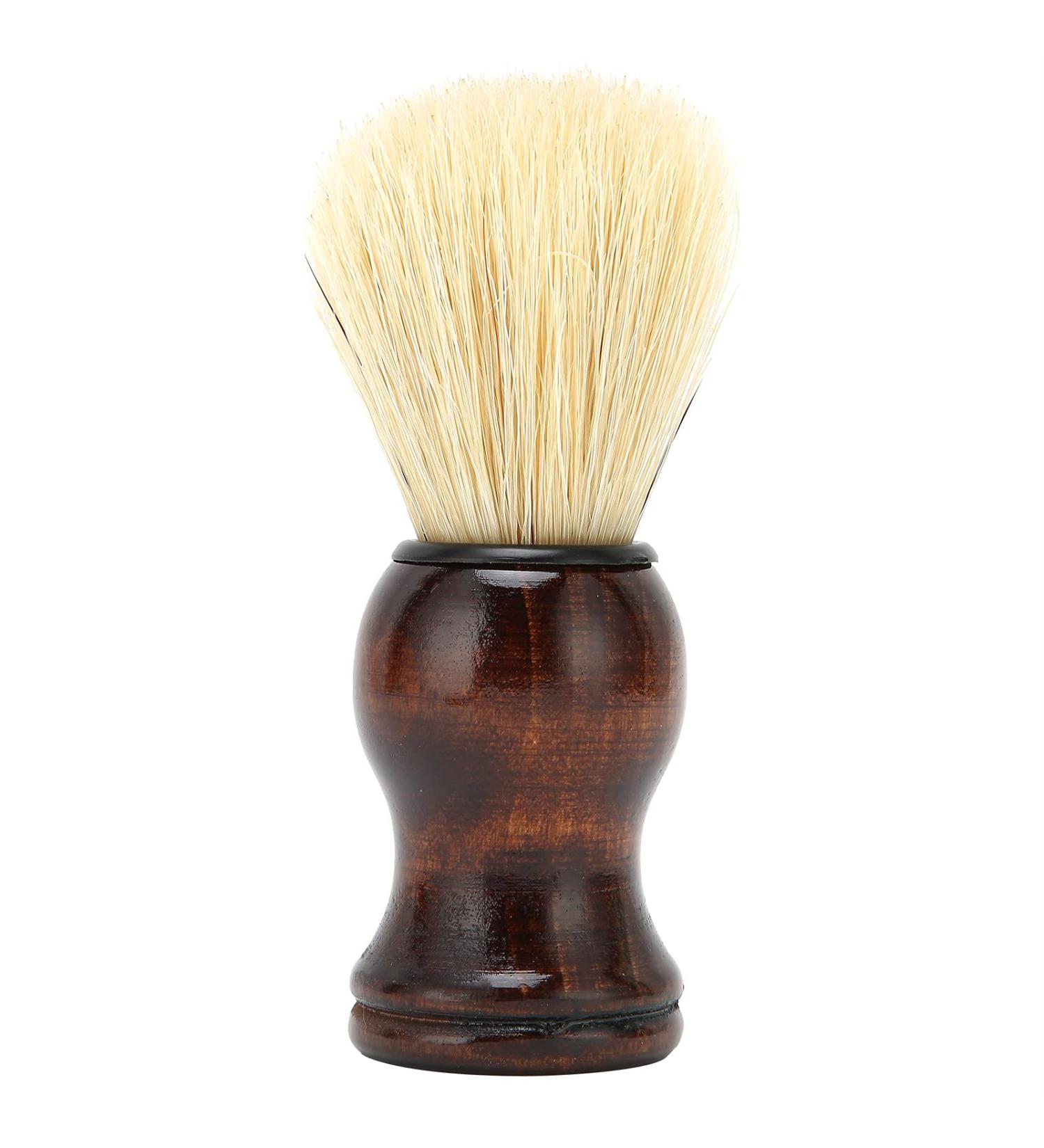 Beard Shaving Brush Hardwood Handle & Soft Bristles | Professional Barber Tool for Men - International Shipping Available - Buy Online on GoSupps.com