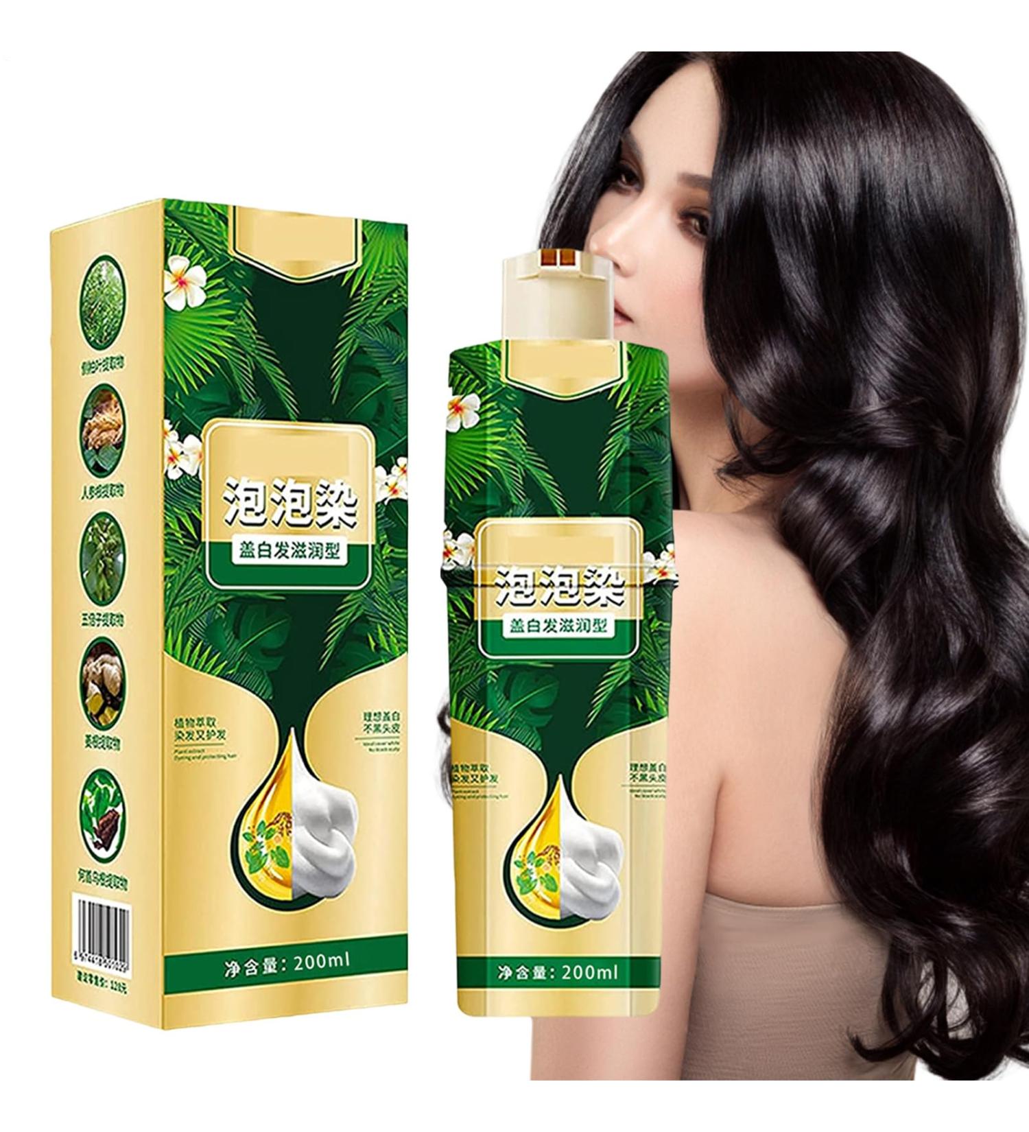  Sirseon Bubble Hair Color Shampoo 300ml | Instant color cream for natural-looking hair coloring | Easy to use and wash out | For women and men at home in - Buy Online on GoSupps.com