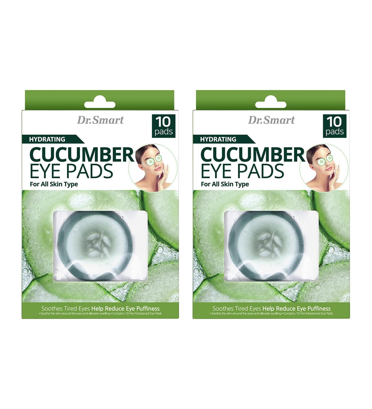 DR SMART Hydrating Cucumber Eye Pads - 20 Pads for All Skin Types - Buy Online on GoSupps.com