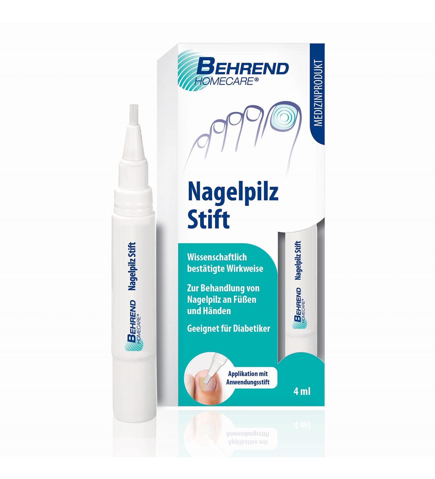 Behrend HomeCare Nail Fungus Pen - Fast Treatment for Fungal Infections on Fingers & Toes - Medical Device with Proven Results - Buy Online on GoSupps.com