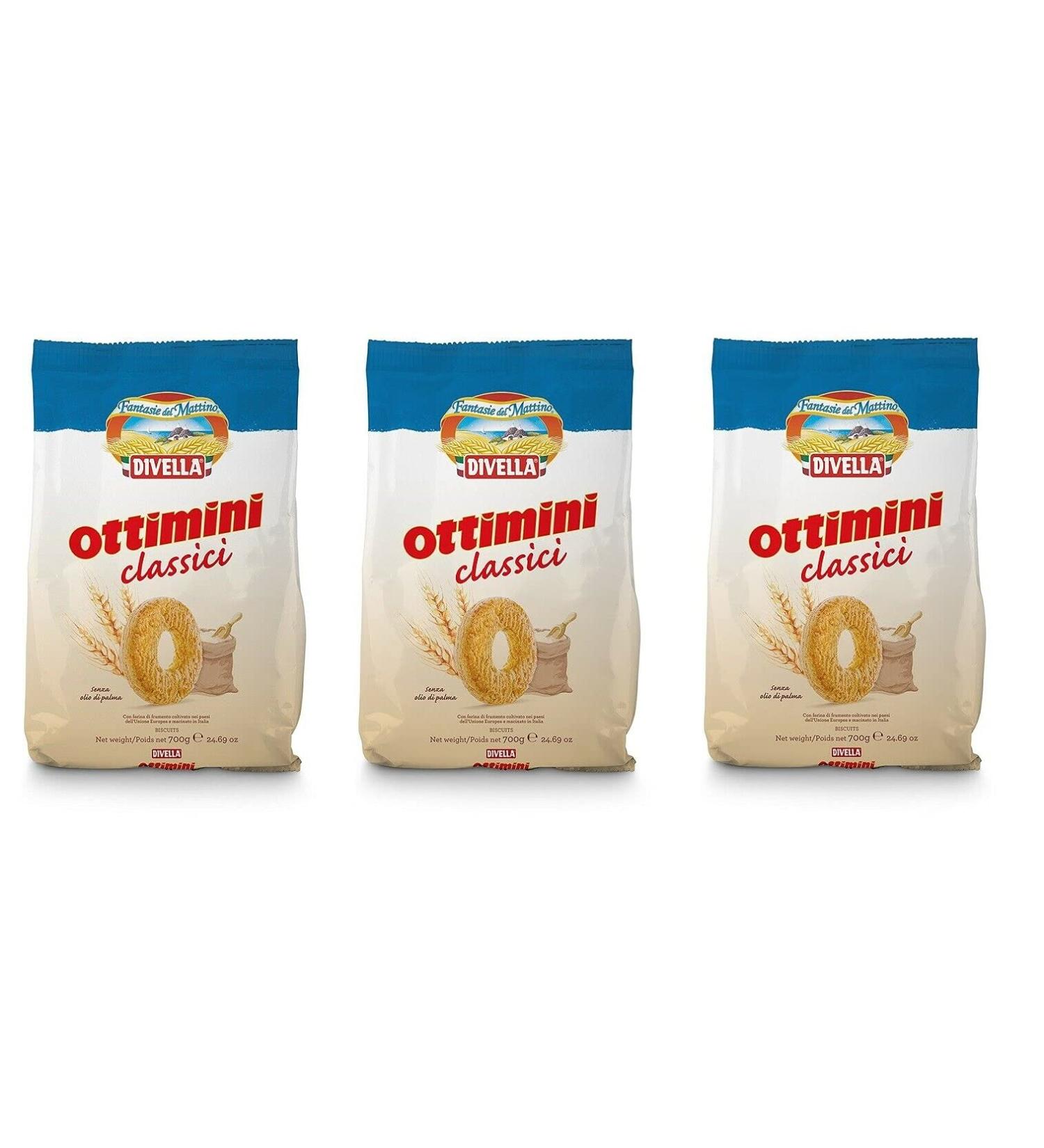  Divella Divella Ottimini Classici Wheat Flour Cookies 700 g Set of 3 Italian Cookies - Buy Online on GoSupps.com