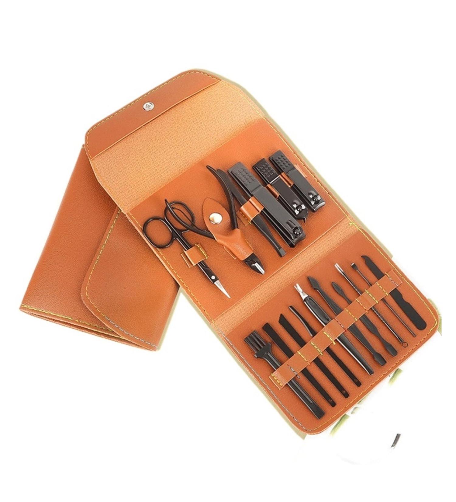 ZSLBMD Nail Clipper Set 16 Nail Clippers Nail Pliers Manicure Tool Set Light Grey Svart - Buy Online on GoSupps.com
