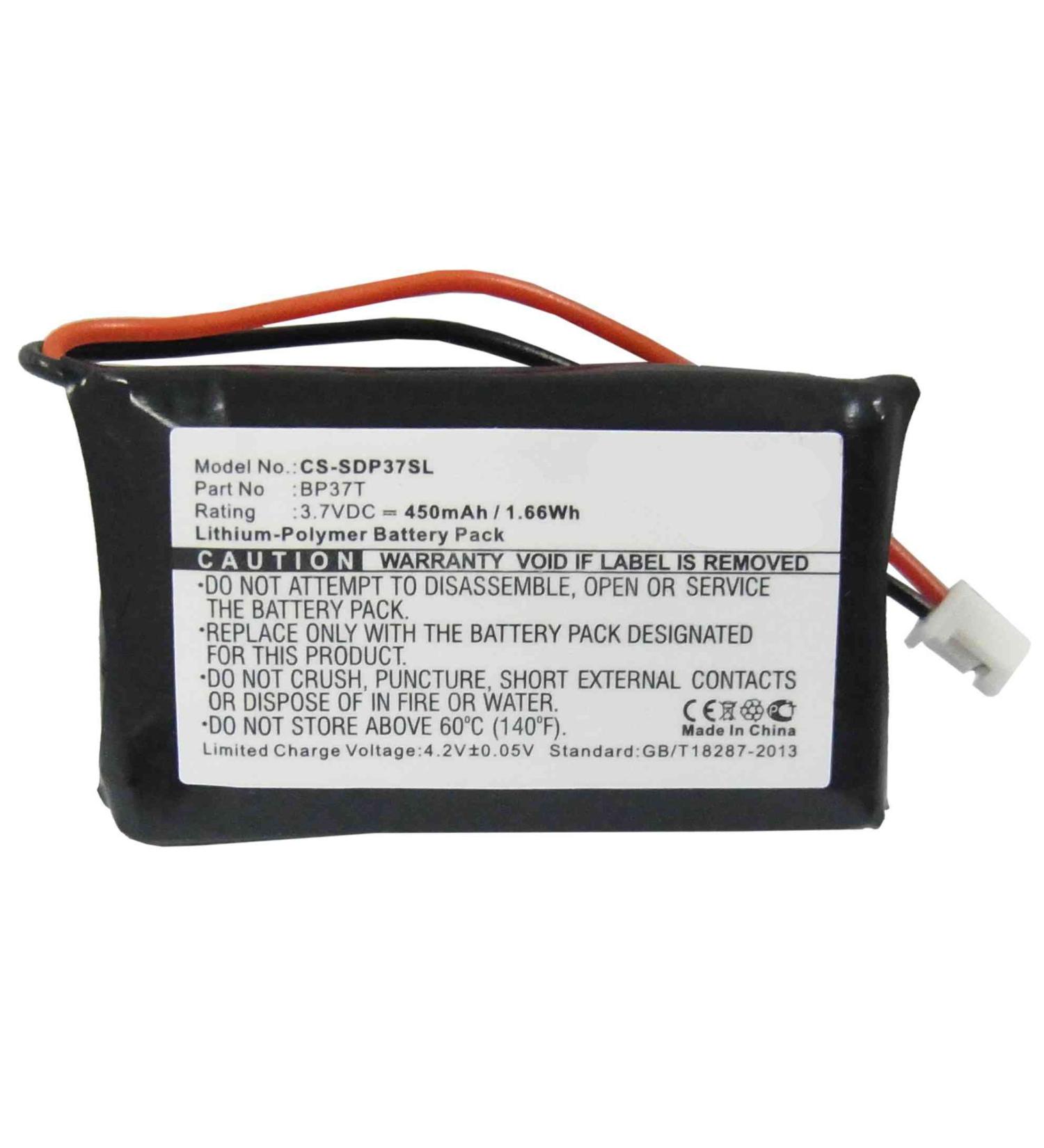 Synergy Digital Replacement Battery Compatible with Dogtra BP37T Replacement (Li-Pol 3.7V 450mAh) Ultra High Capacity Replacement for Dogtra BP37T Battery