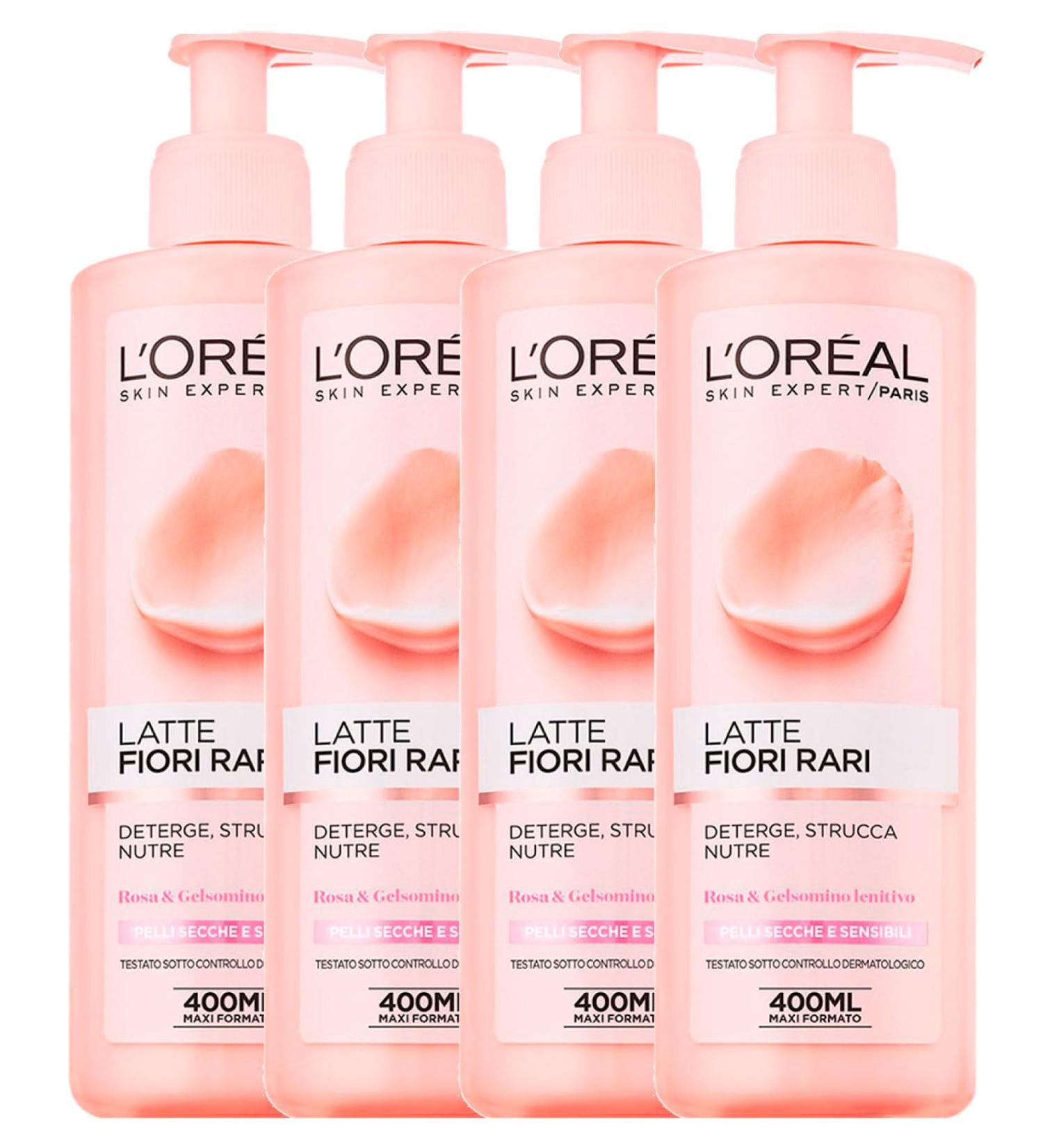 L'Oreal Paris L'Or al Paris Skin Expert Cleansing Milk with Rare Flowers for Dry and Sensitive Skin Cleansing and Nourishing