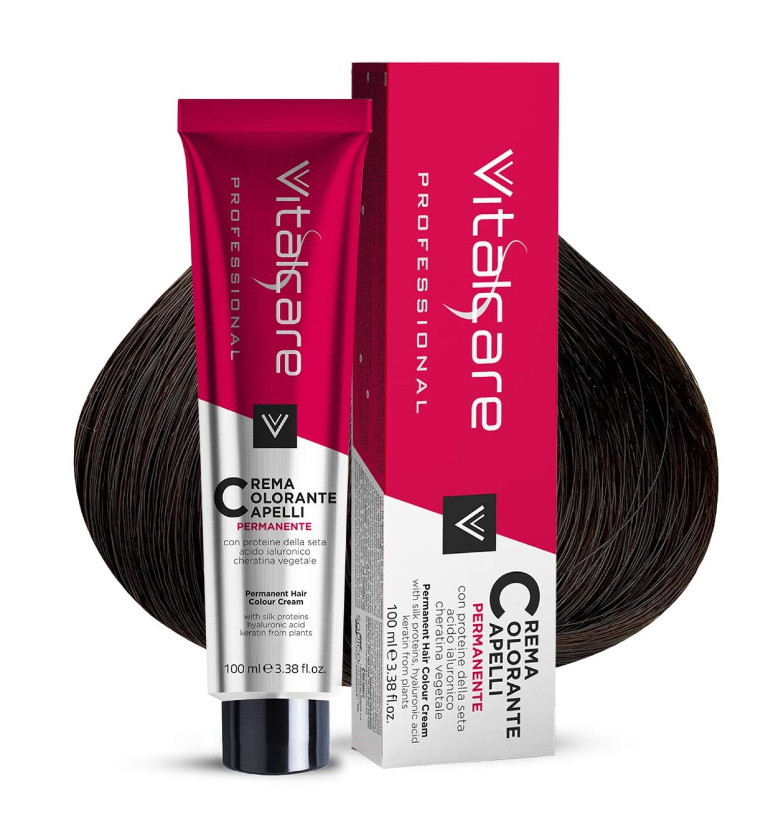 Vitalcare | Professional - Coloration permanente Professionnelle Cr me Colorante Cheveux Teinture Cheveux avec Prot ine de la Soie n 6/00 Blond fonc 100 ml - Buy Online on GoSupps.com