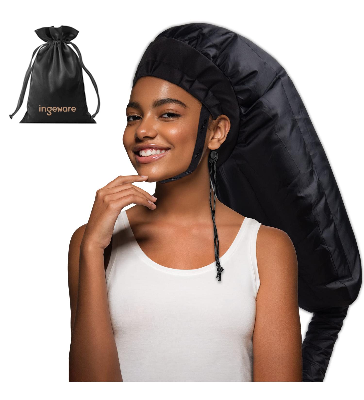 Ingeware Bonnet Hair Dryer for Women - Extra Large Adjustable Hooded Attachment for Deep Conditioning - Perfect for Natural Curly Hair - Buy Online on GoSupps.com