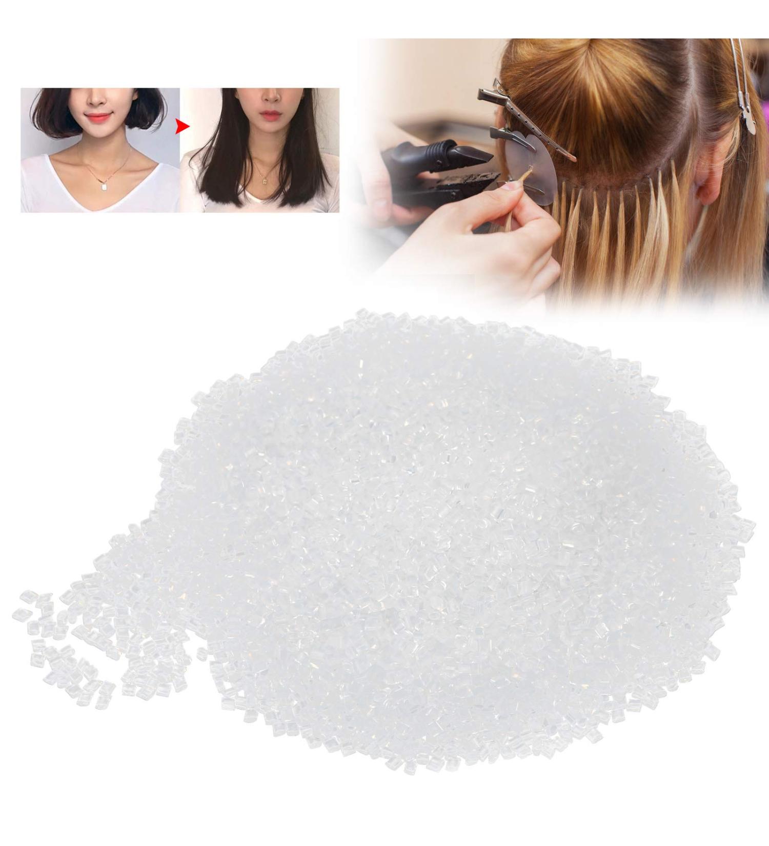 100g Transparent Hair Extension Keratin Granule Hot Fusion Extension Glue Bead Accessory - Buy Online on GoSupps.com