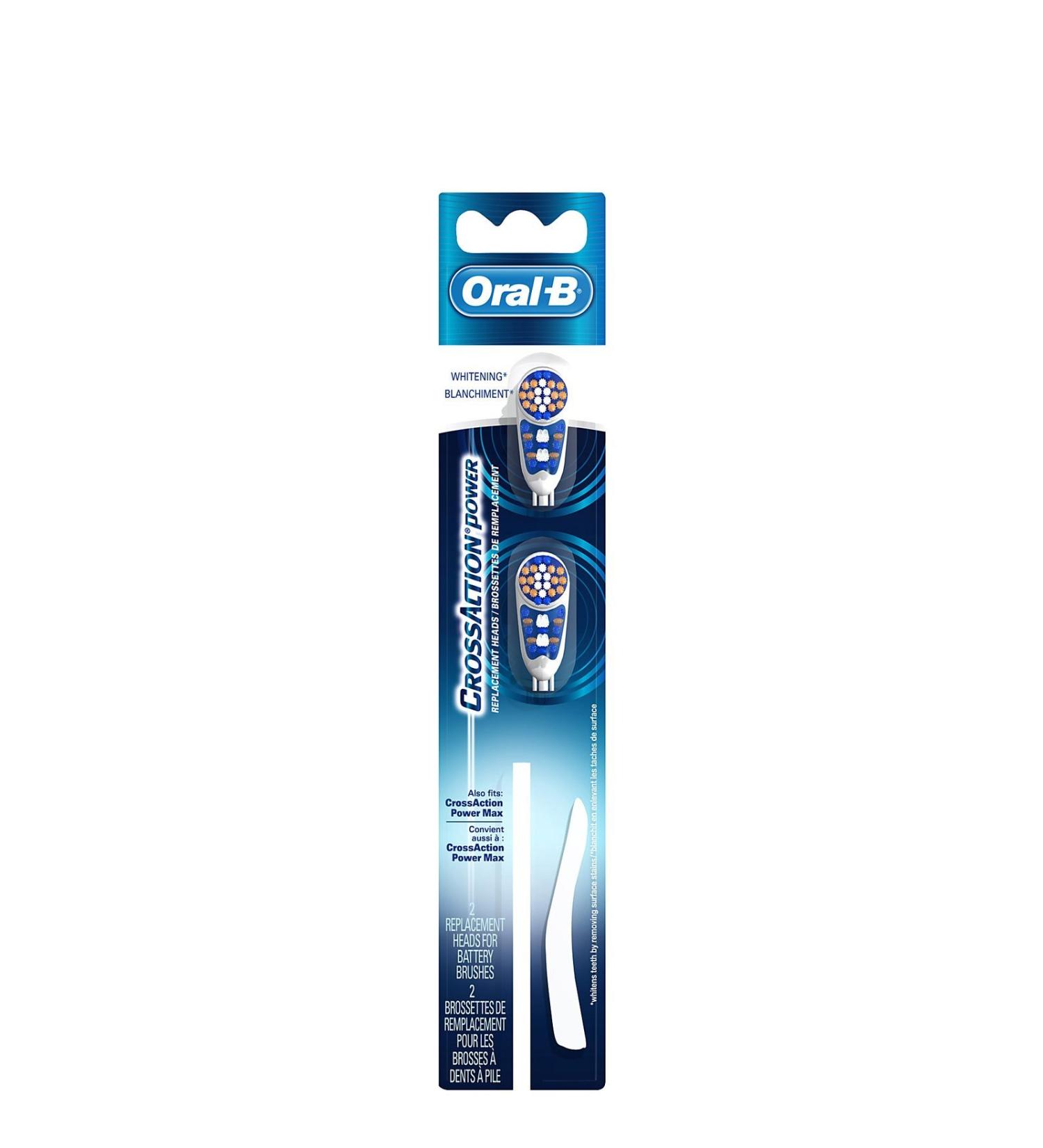 Oral B CrossAction Power Whitening Replacement Head-2 ct