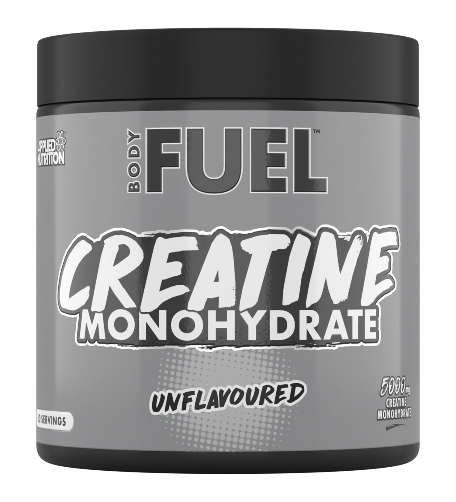 Applied Nutrition BodyFuel Creatine Monohydrate Powder Increases High-Intensity Physical Performance Unflavoured (300g - 60 Servings) - Buy Online on GoSupps.com