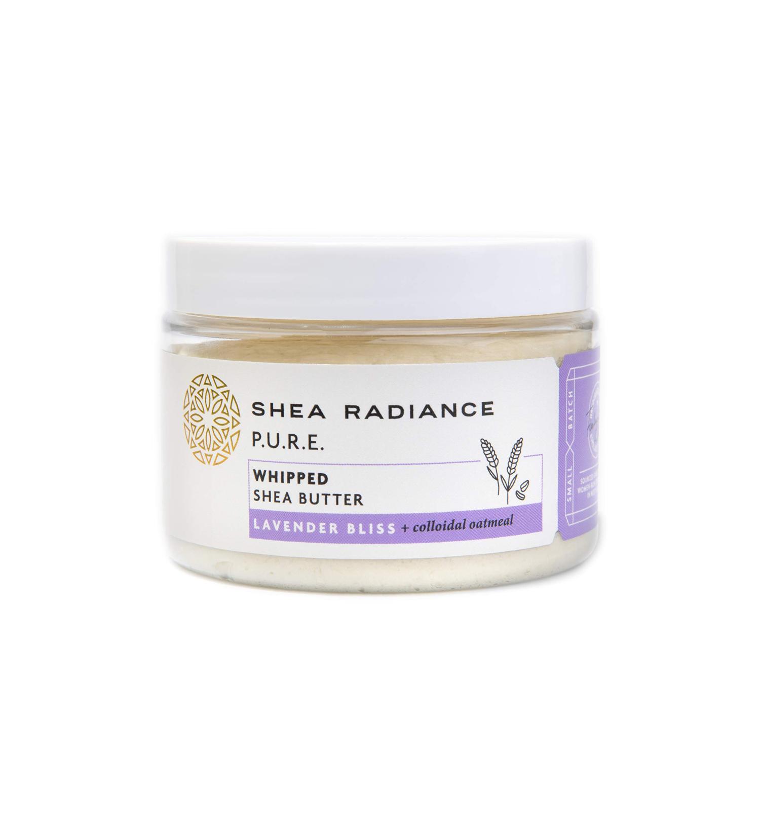 Shea Radiance Lavender Whipped Shea Butter 7oz - Soothing Oatmeal & Rice Bran Oil - Buy Online on GoSupps.com