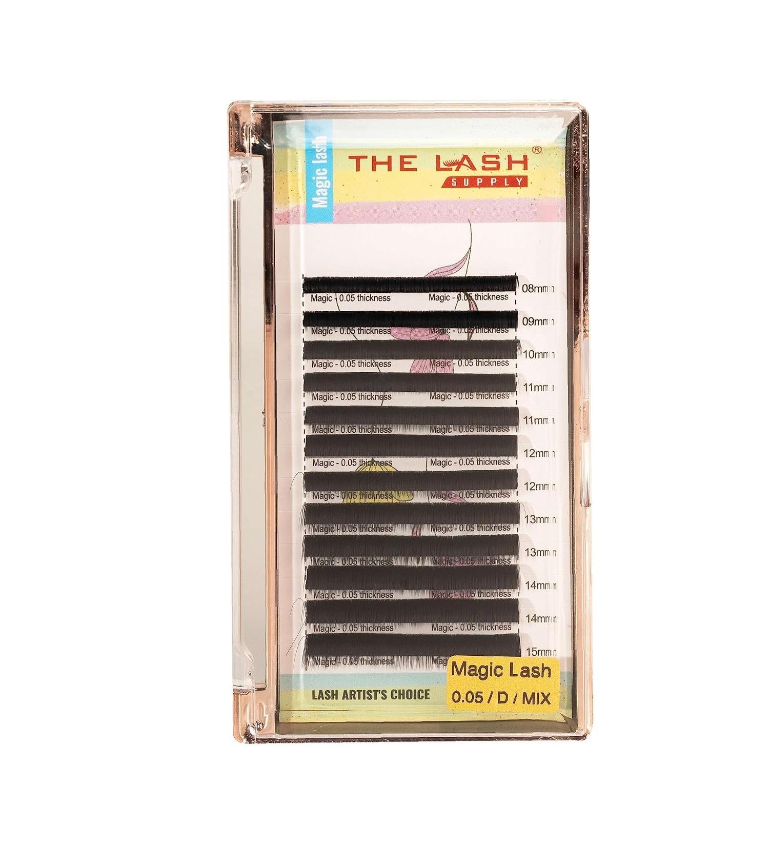 The Lash Supply Easy Fan Volume Eyelashes | C/D Curl | 9-20mm | 0.05 Thickness | Professional Magic Lashes Extension Supplies - Buy Online on GoSupps.com