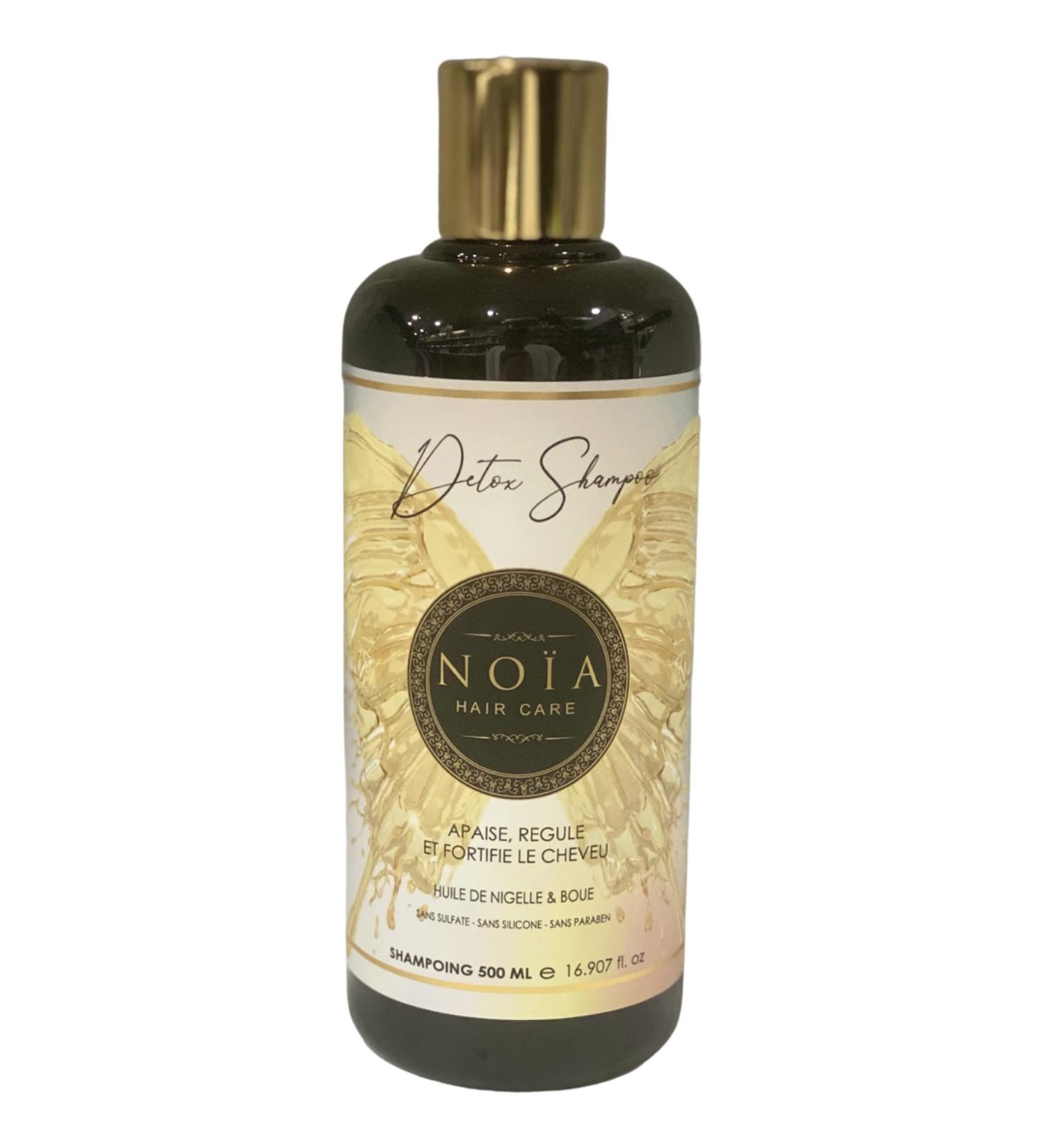 Black Seed Oil & Mud Shampoo - Detox Range - NOÏA HAIR - 500 ML