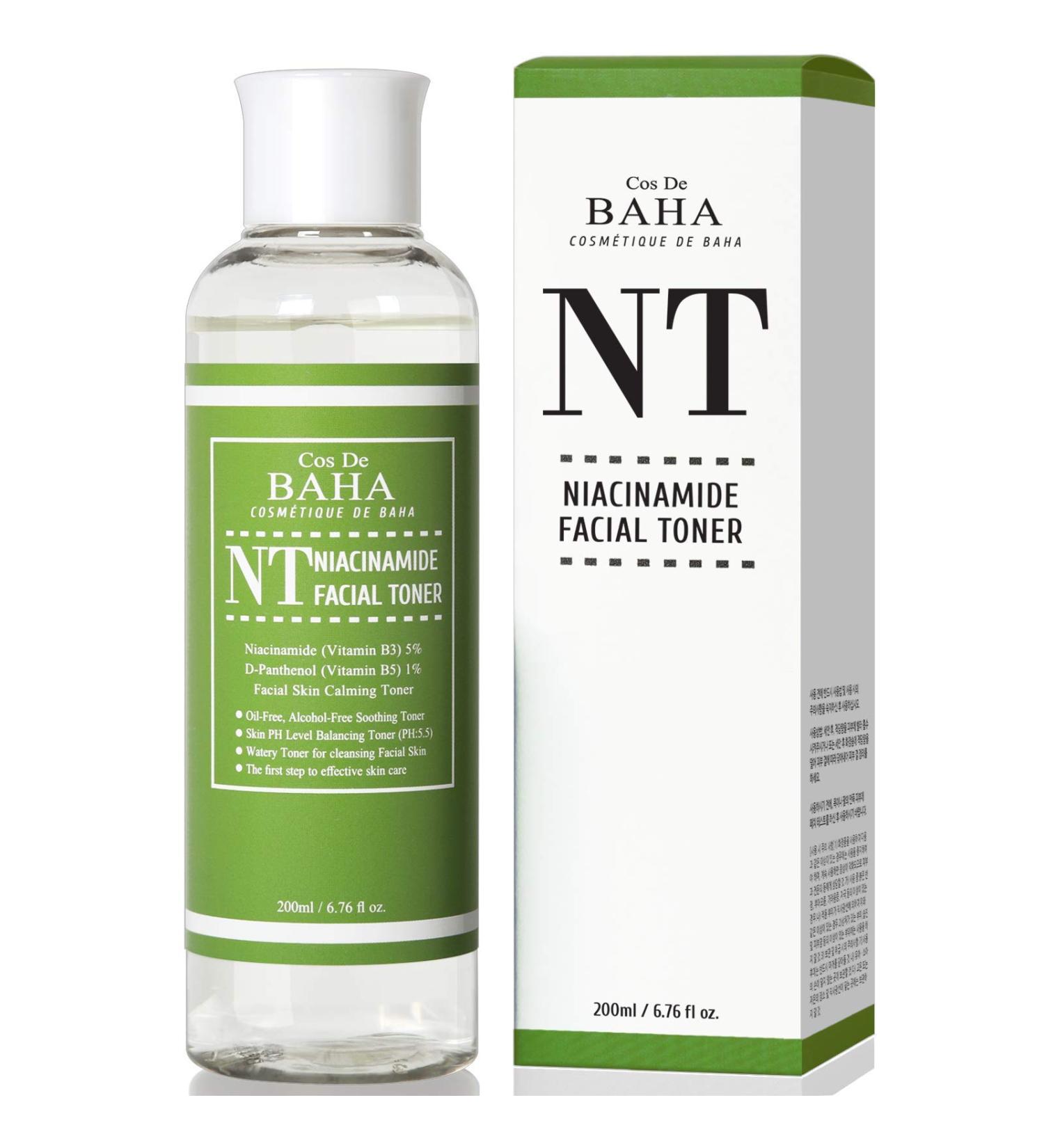 Cos De BAHA Niacinamide 5% Toner 200ml w Panthenol 1% - Korean Skin Care for Pore Minimizer 200ml - Buy Online on GoSupps.com