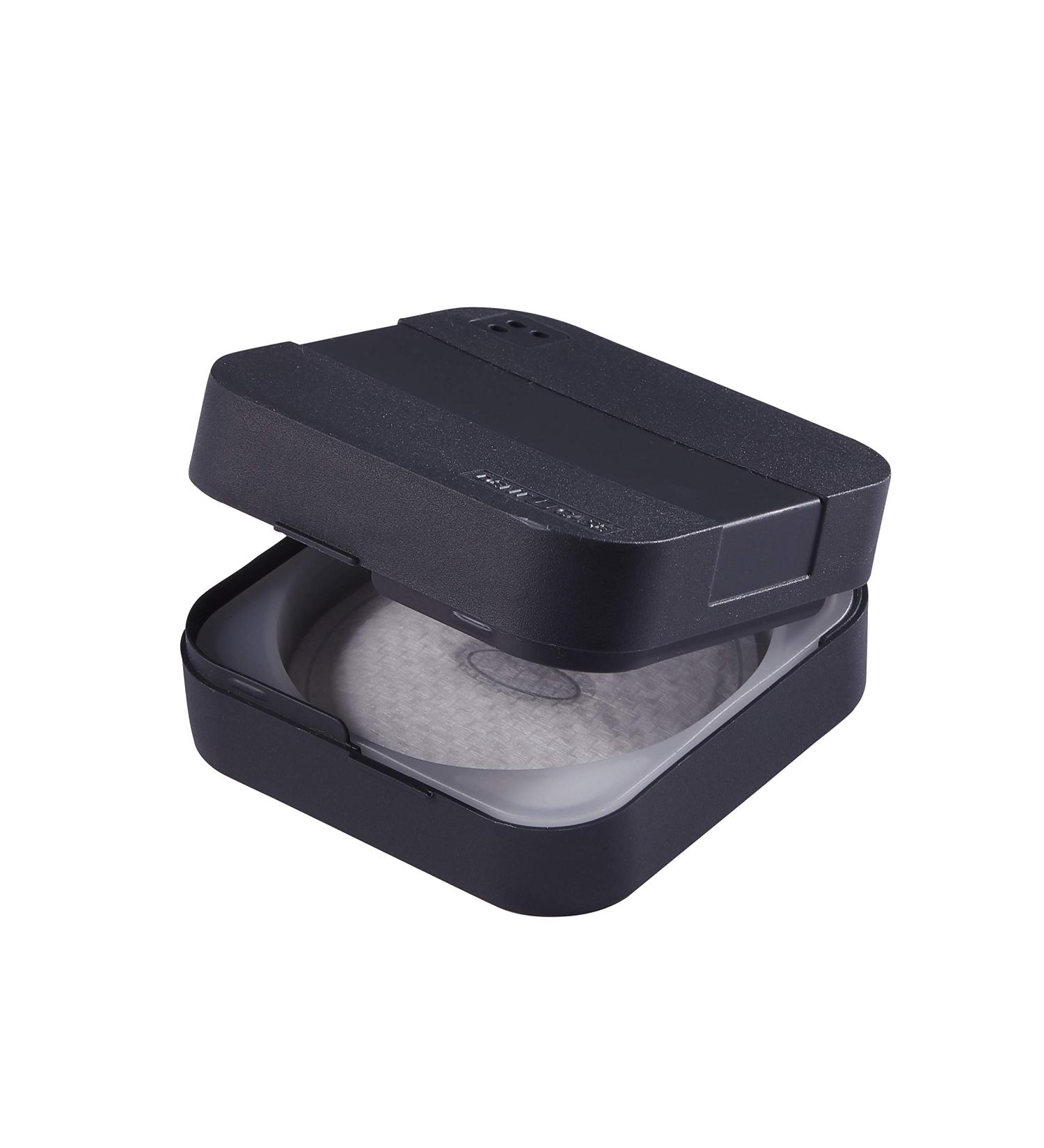 DENTiCASE Set: Patented hygienic storage box anthracite + 24 Super Absorber Pads