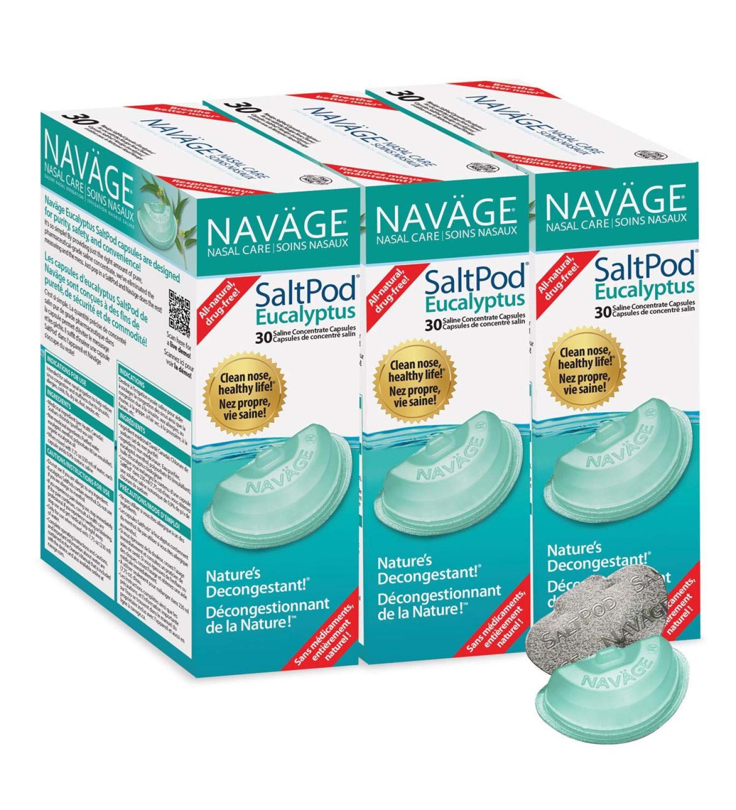 Navage Eucalyptus SaltPod Bundle - 90 Eucalyptus SaltPods - Buy Online on GoSupps.com