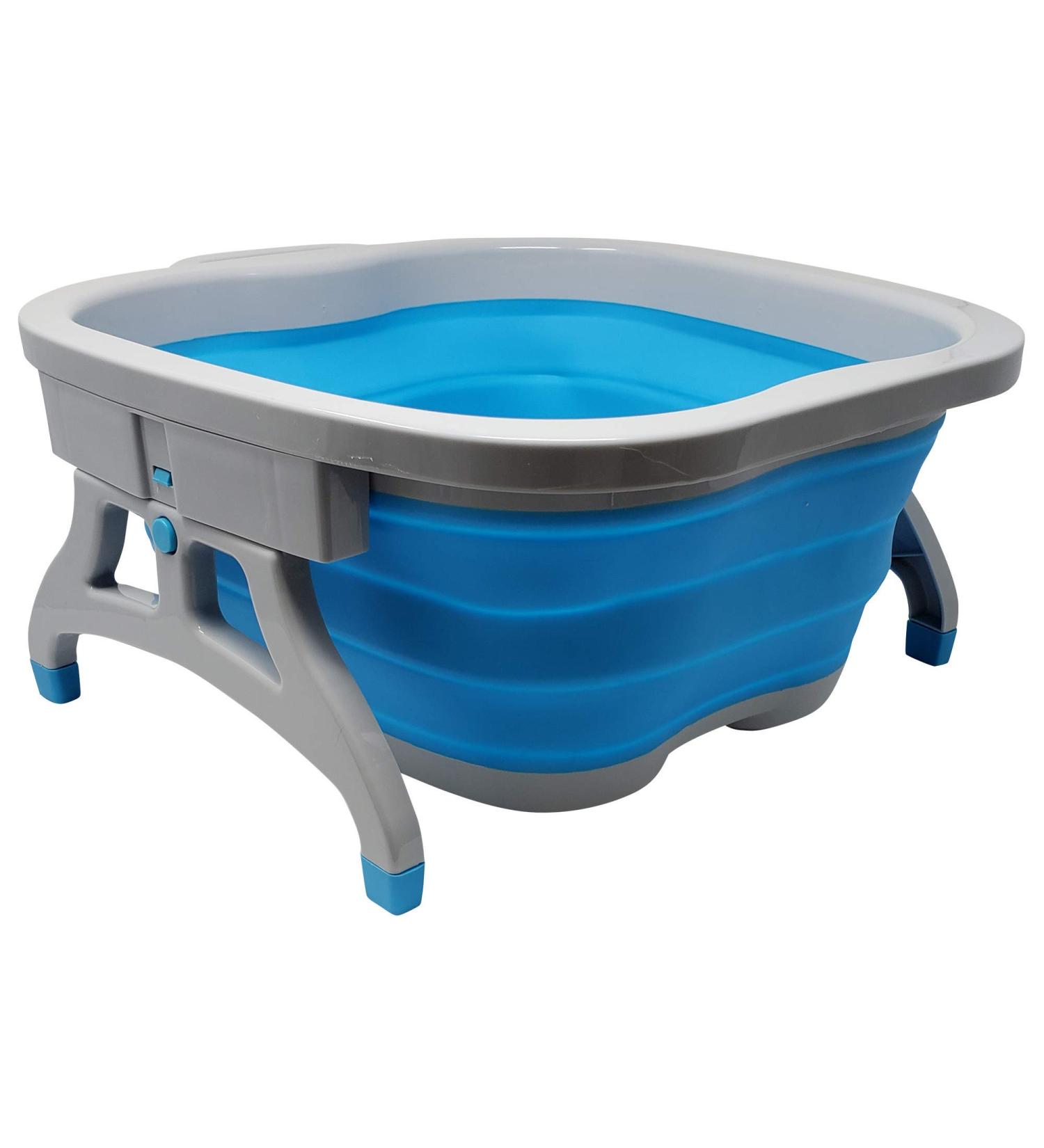 Lee Beauty Professional Large Foot Soaking Tub - Home Spa Bucket, Blue - Buy Online on GoSupps.com