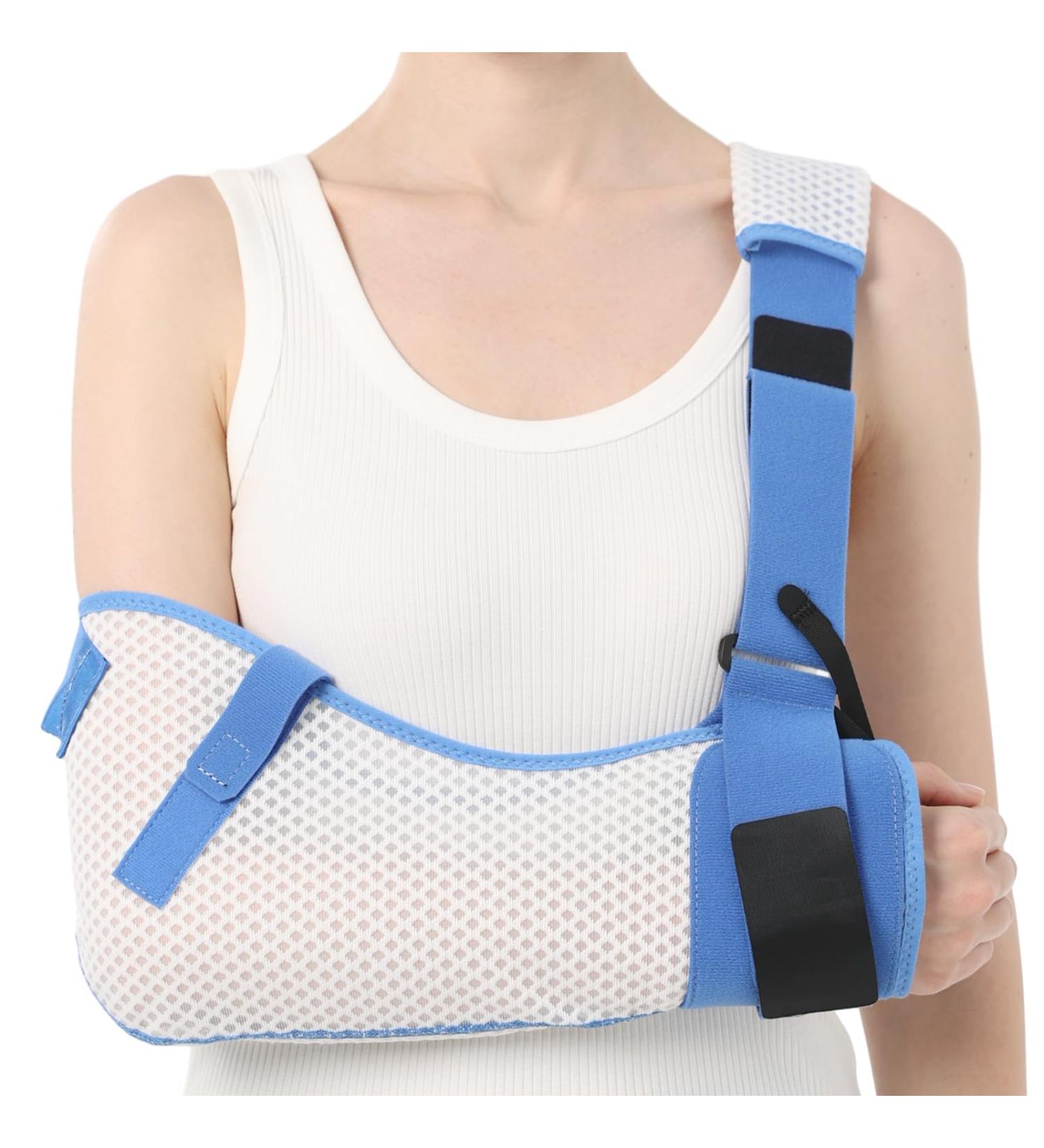 Willcom Arm Loop for Shoulder Injuries with Waist Belt - Breathable Immobilizer Support for Rotator Cuff Surgery - Right Arm (L) - Buy Online on GoSupps.com
