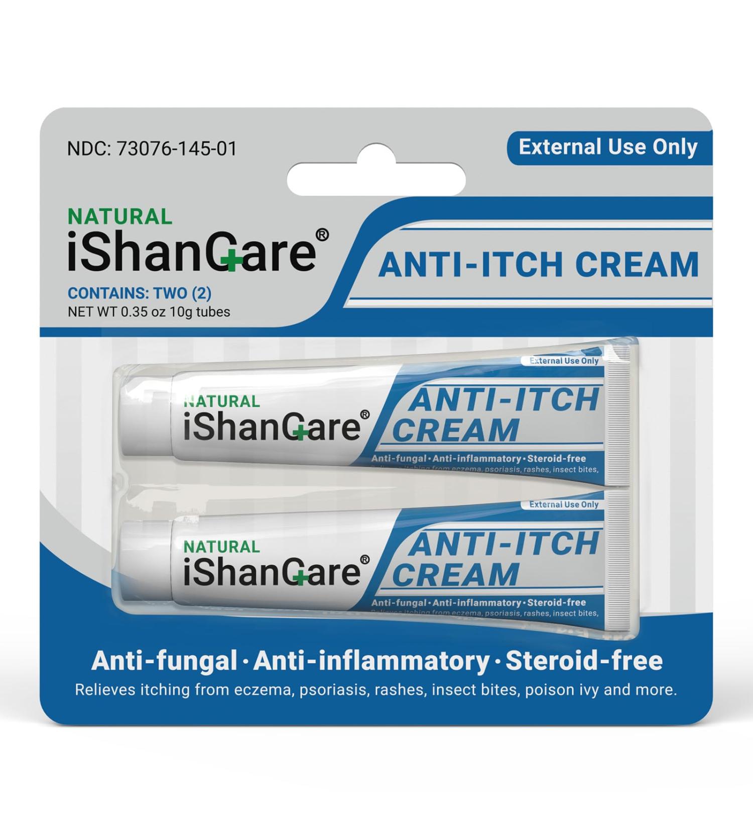 Extra Strength Anti Itch Cream - Portable Relief for Bug Bites Poison Ivy & Itchy Skin - with Oatmeal - 0.7oz - Buy Online on GoSupps.com