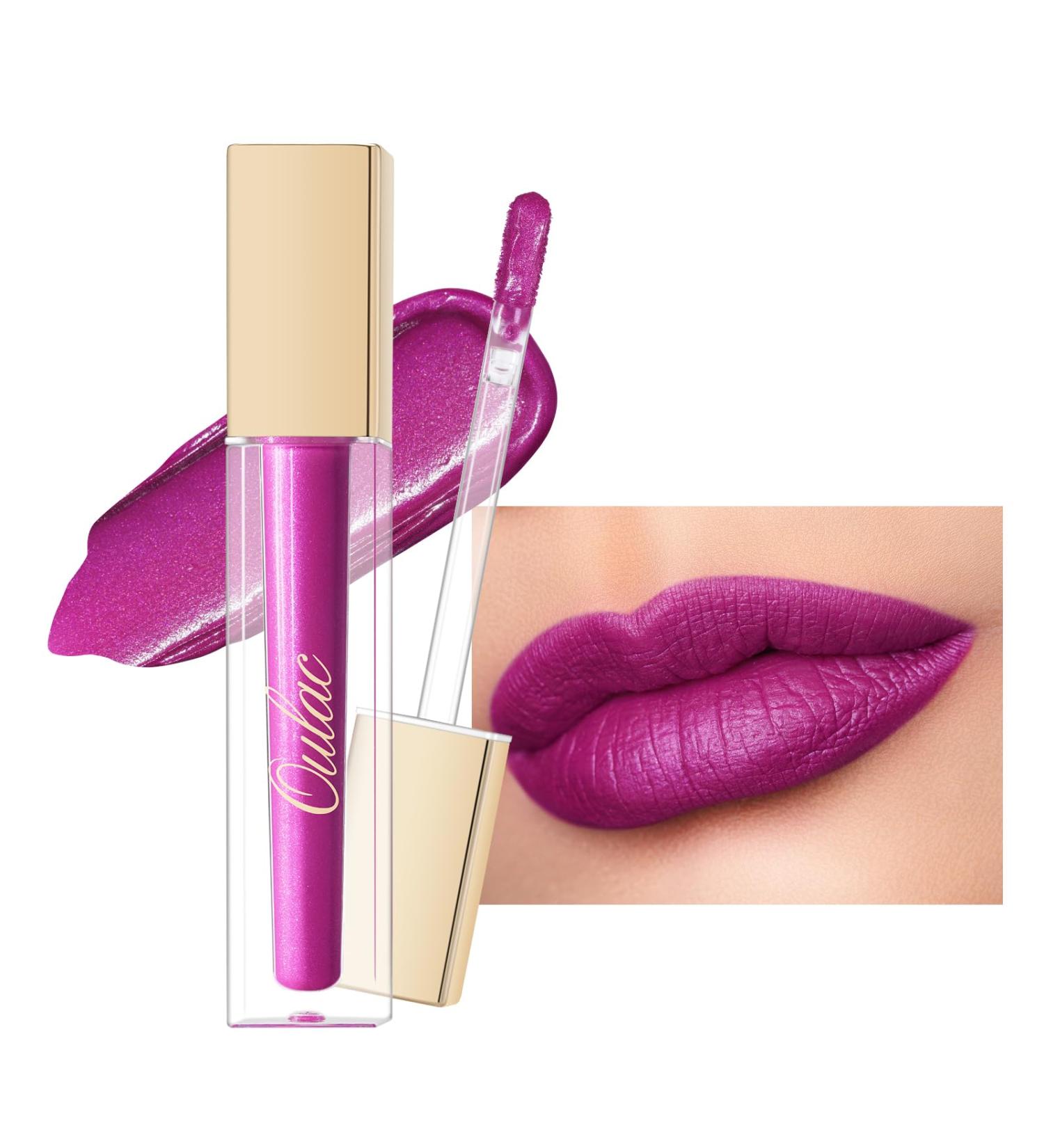Buy Oulac Liquid Matte Lipstick - Vegan Long-Lasting Pink Lipstick with Precise Applicator | Passionate Kiss | 4.5ml - Buy Online on GoSupps.com