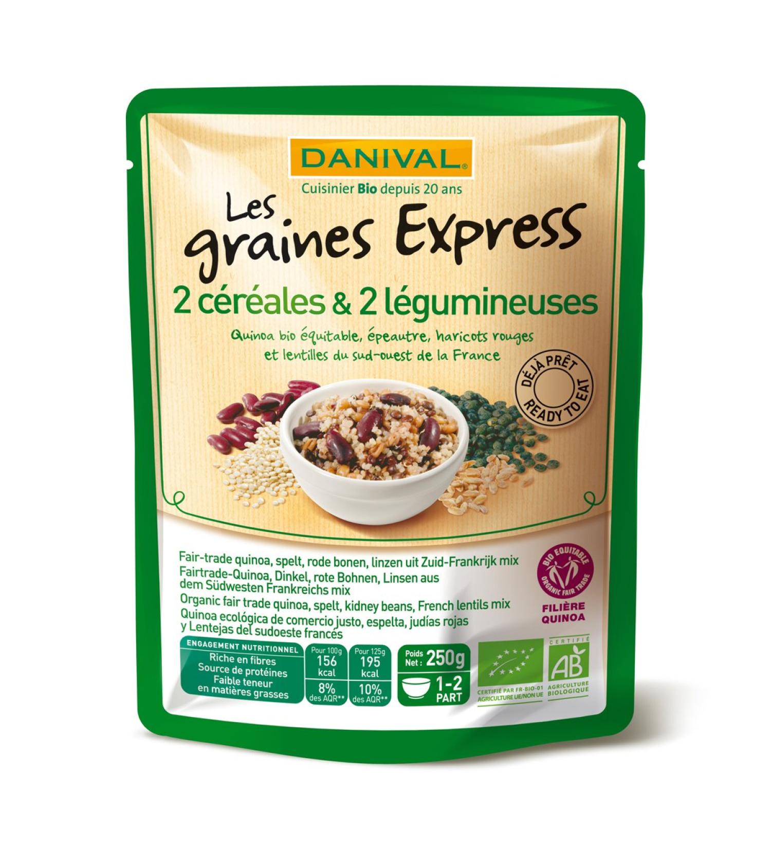 Danival Express Seeds 2 Cereals/2 Legumes 250 g