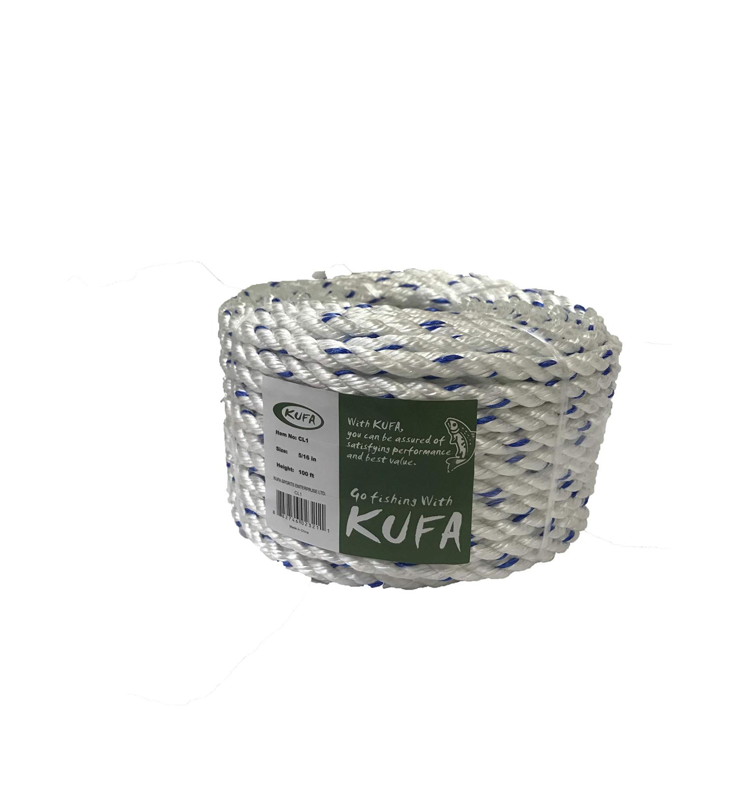 KUFA Sports 5/16" x 100' Non-Lead Sinking Line, for Crab Trap, Lobster Trap,Prawn Trap (CL-1)