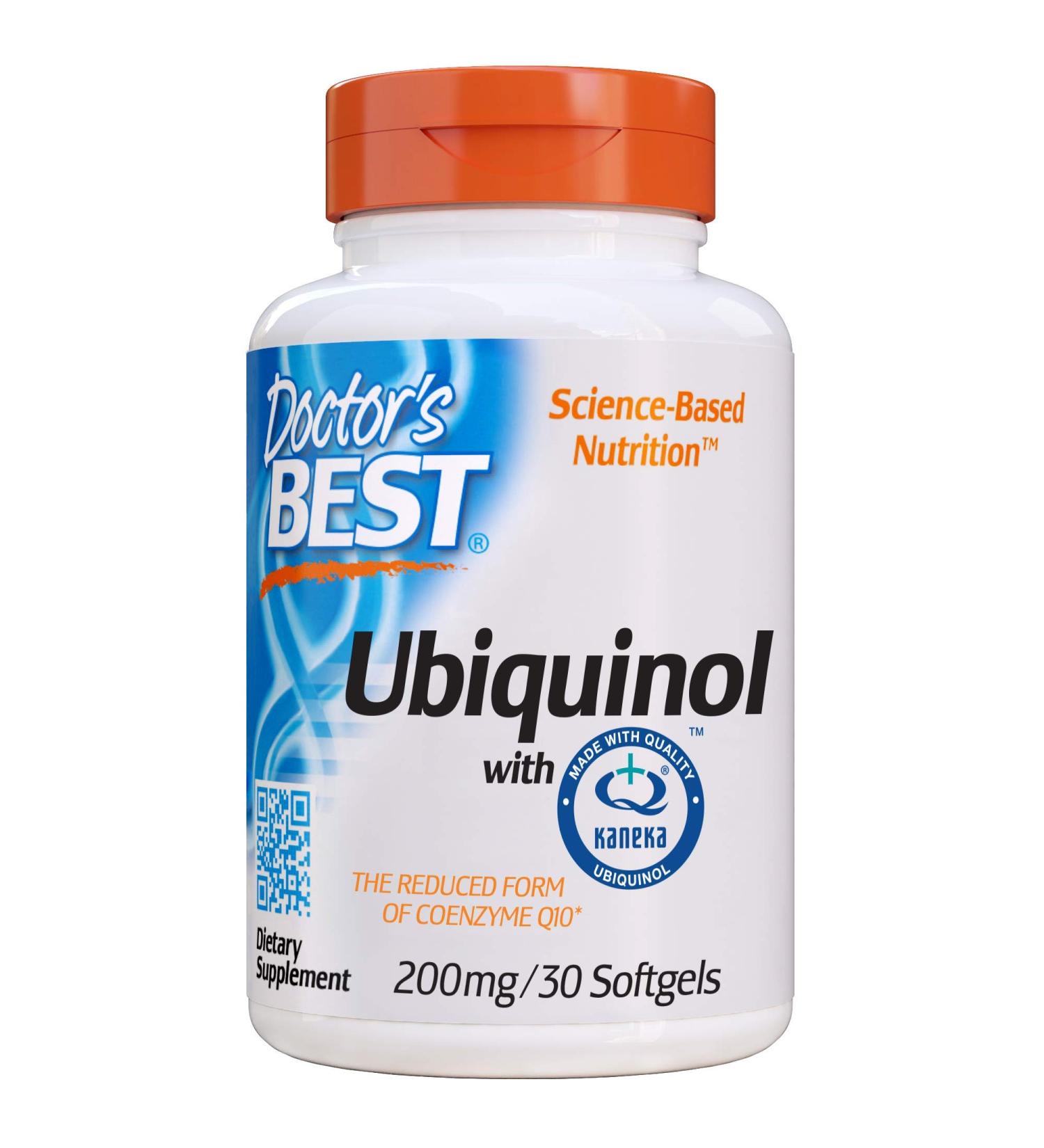 Doctor's Best Ubiquinol 200 mg - 30 Softgels | Premium Antioxidant Support - Buy Online on GoSupps.com