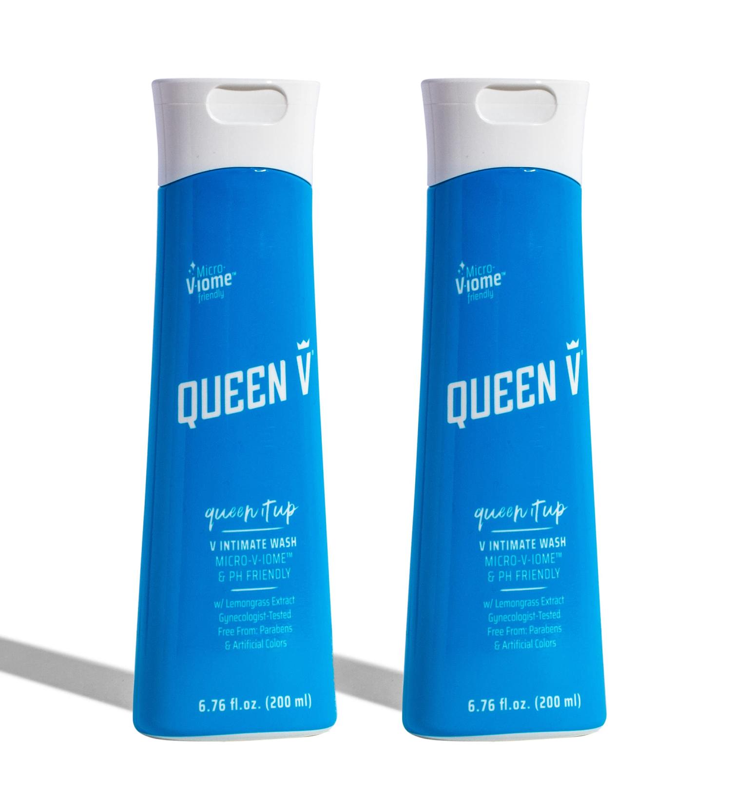 QUEEN V Queen it Up - V Intimate Wash 6.76 oz. (Pack of 2) | pH Balanced Feminine Cleanser - Buy Online on GoSupps.com