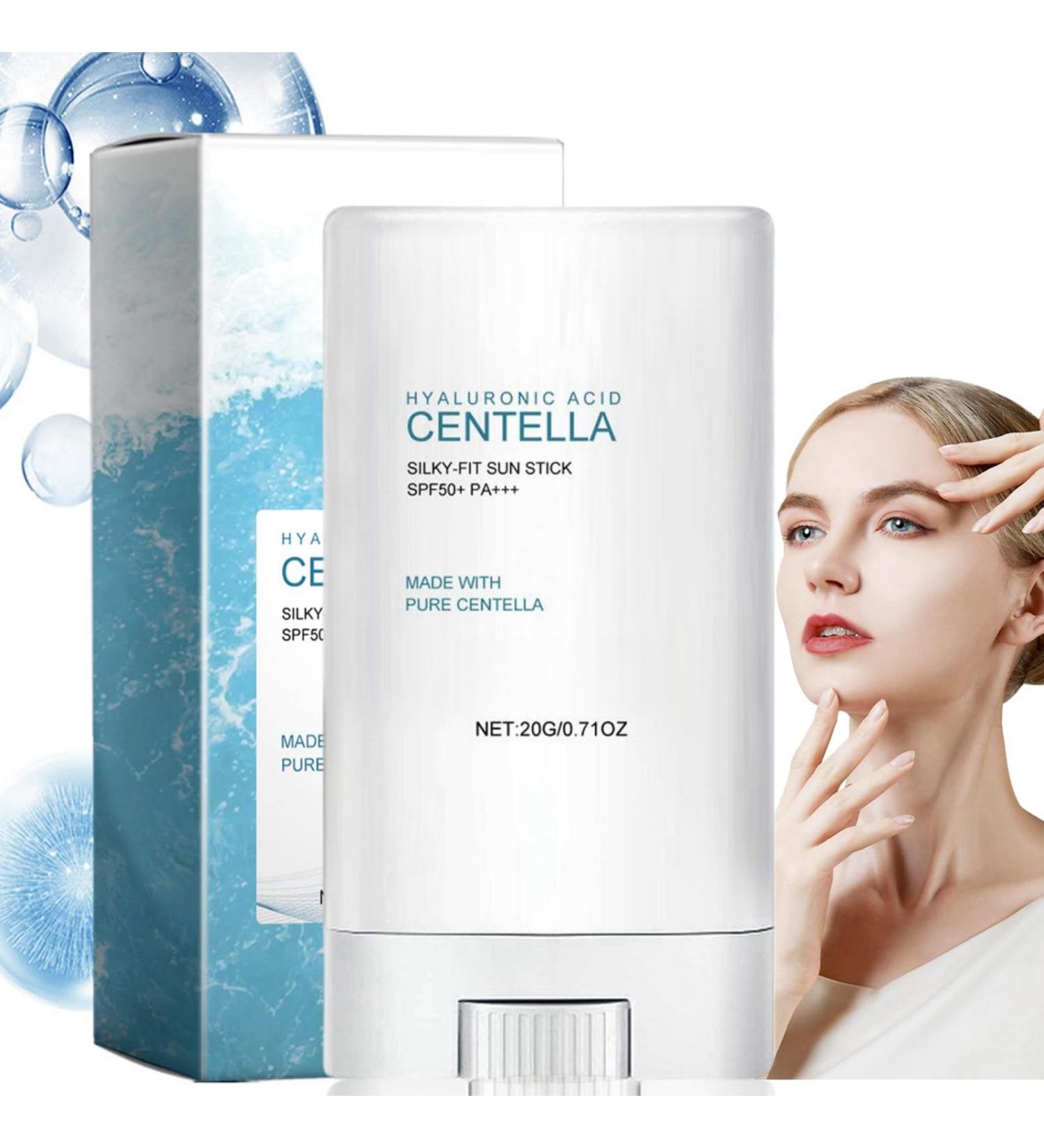 Centella Sunscreen Stick Silky Fit Sun Stick Sun Protection Lightweight Sunscreen Stick for Face Sun Cream Stick SPF50+ Beauty Sun Cream Non-Greasy Refreshing Not Harm Residue Sunstick for All Skin - Buy Online on GoSupps.com