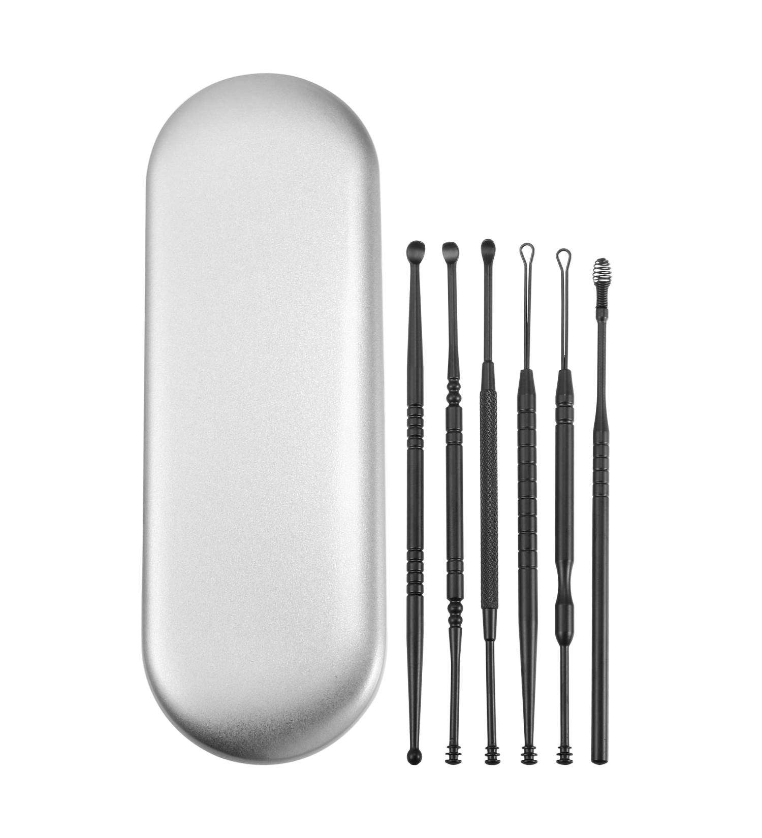 VOCOSTE 6Pcs Stainless Steel Ear Cleansing Tool Set with Storage Case - Buy Online on GoSupps.com