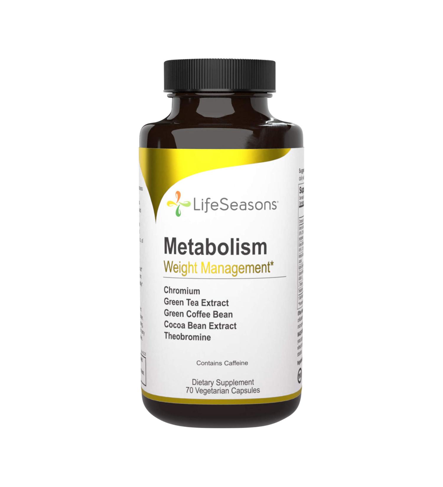 LifeSeasons Metabolism Weight Control - 70 Vegetarian Capsules for Healthy Weight Management - Buy Online on GoSupps.com