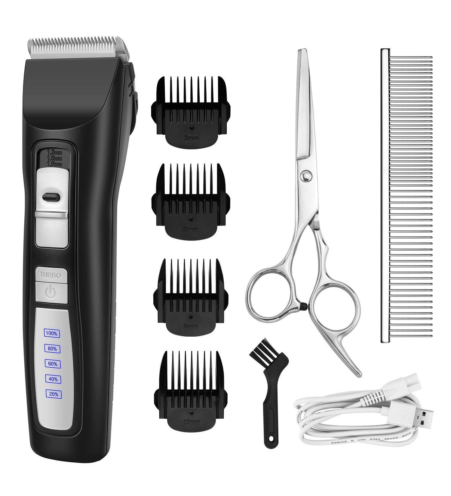 BOUSNIC 2-Speed Cordless Dog Clippers Kit - Professional Rechargeable Grooming Tool for Pets (Black) - Buy Online on GoSupps.com