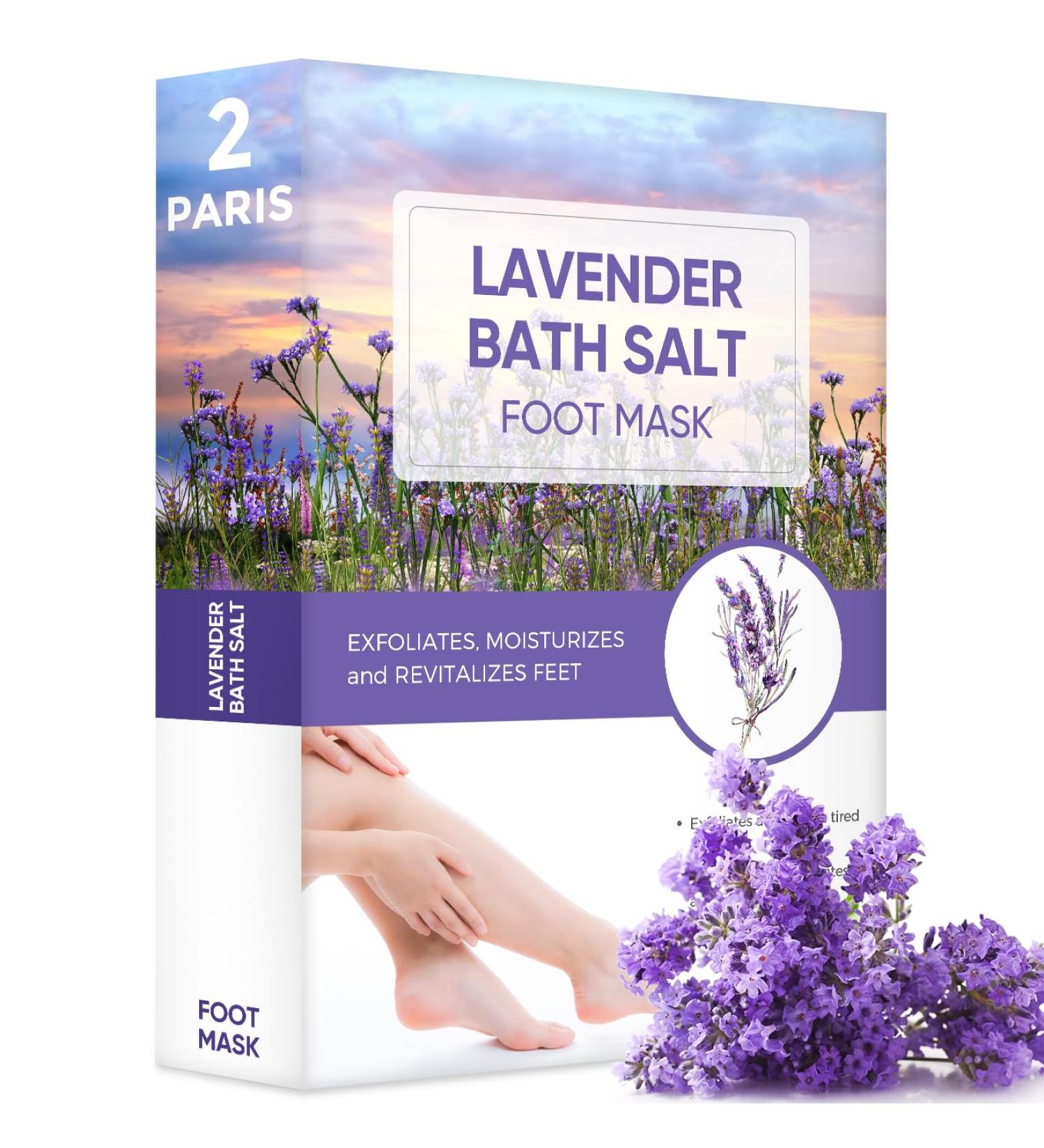 Buy Lavender Foot Peel Mask - Natural Exfoliator for Dry Skin Calluses & Cracked Heels - Baby Soft Feet Repair - Buy Online on GoSupps.com