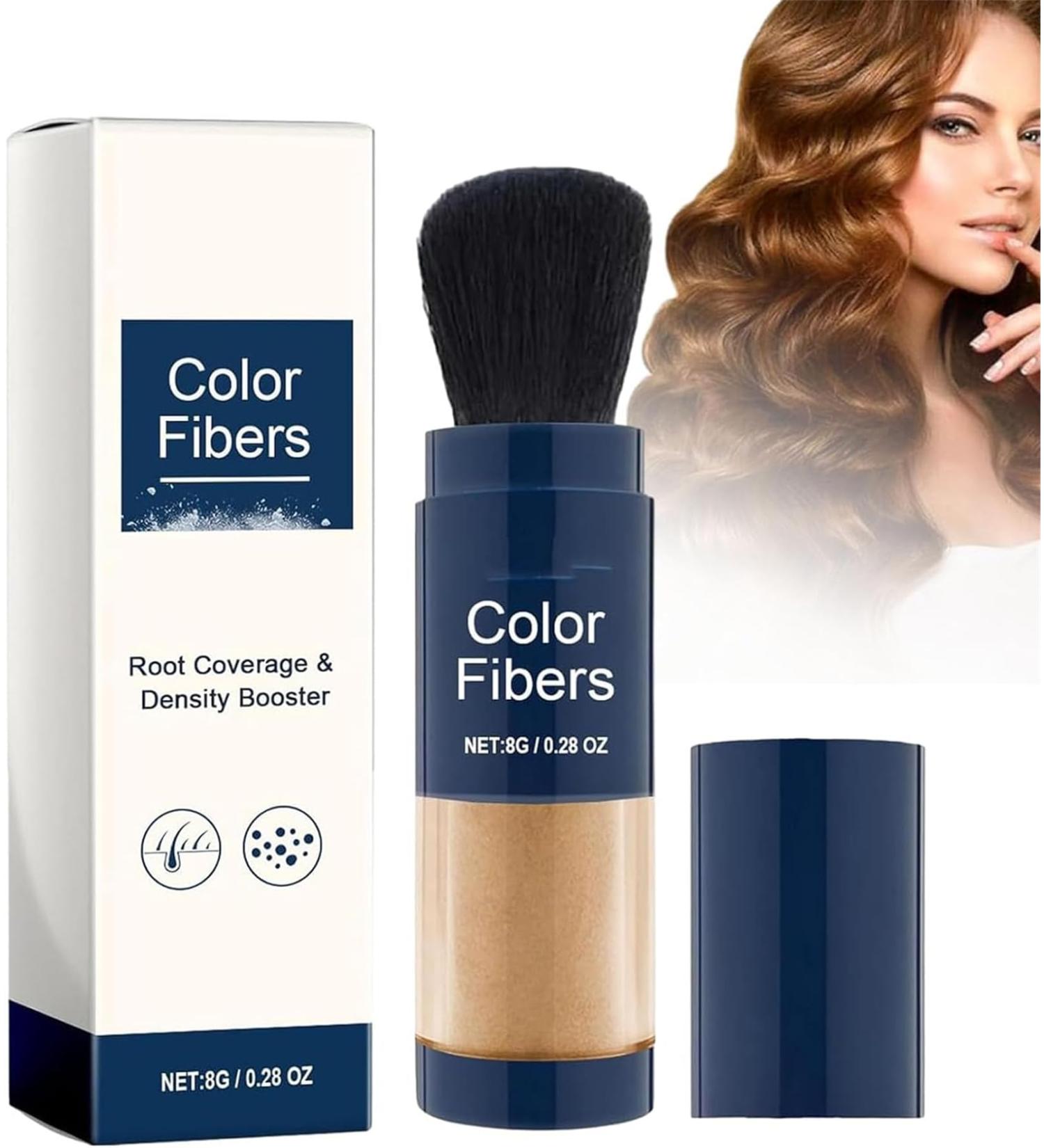 Supersize Color Fibers with Refill Set Colored Hair Thickener Temporary Hair Color for Root Touchup Hair Thickening Fibers Hair Fiber Powder for Women & Men (2 Light Brown) Light Brown 2 - Buy Online on GoSupps.com