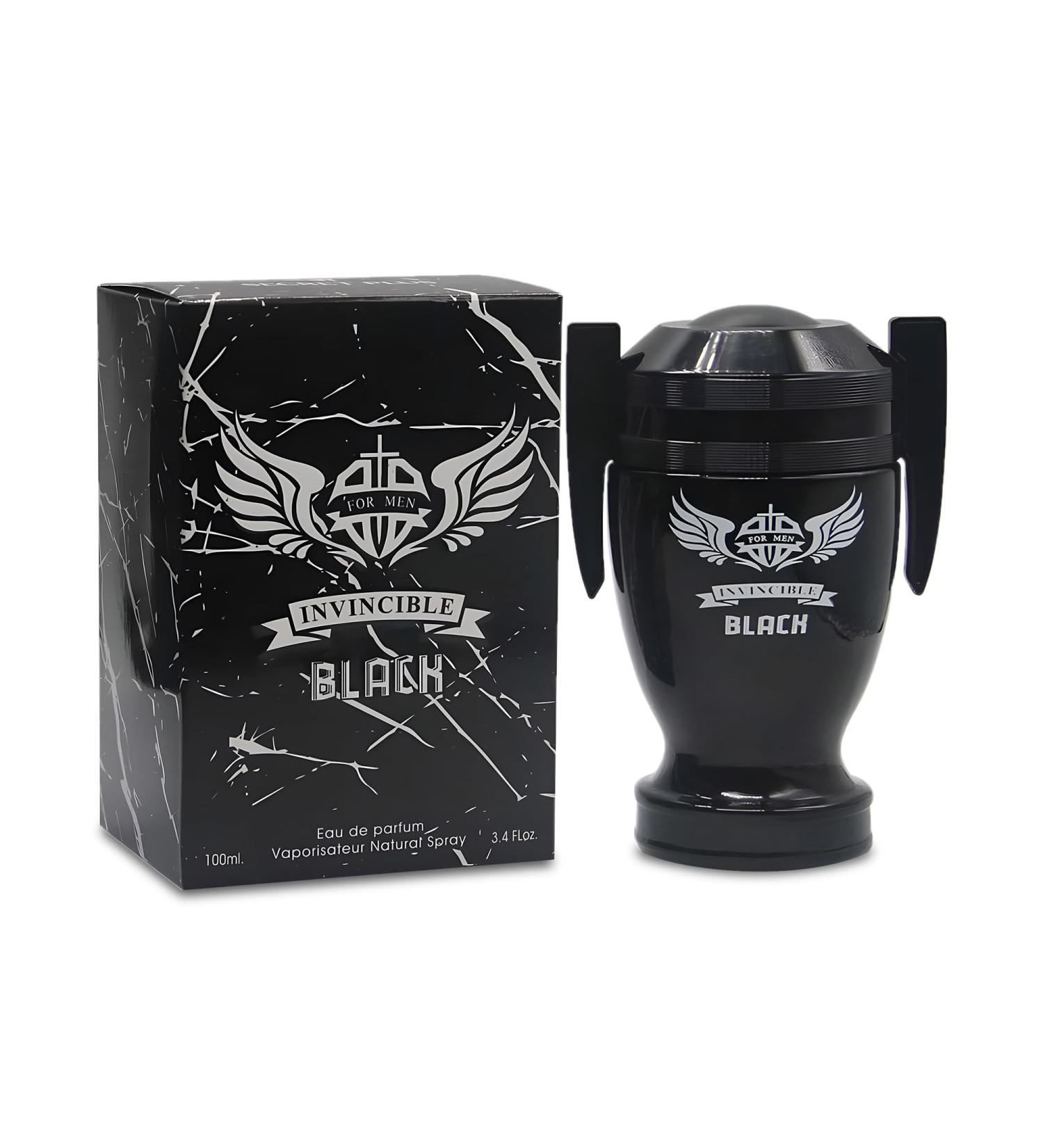 Invincible Black Men's Cologne Bold Scent Eau de Toilette 3.4 Fl Oz Perfume for Men Every Day Used Invincible Black 3.4 Fl Oz (Pack of 2) - Buy Online on GoSupps.com