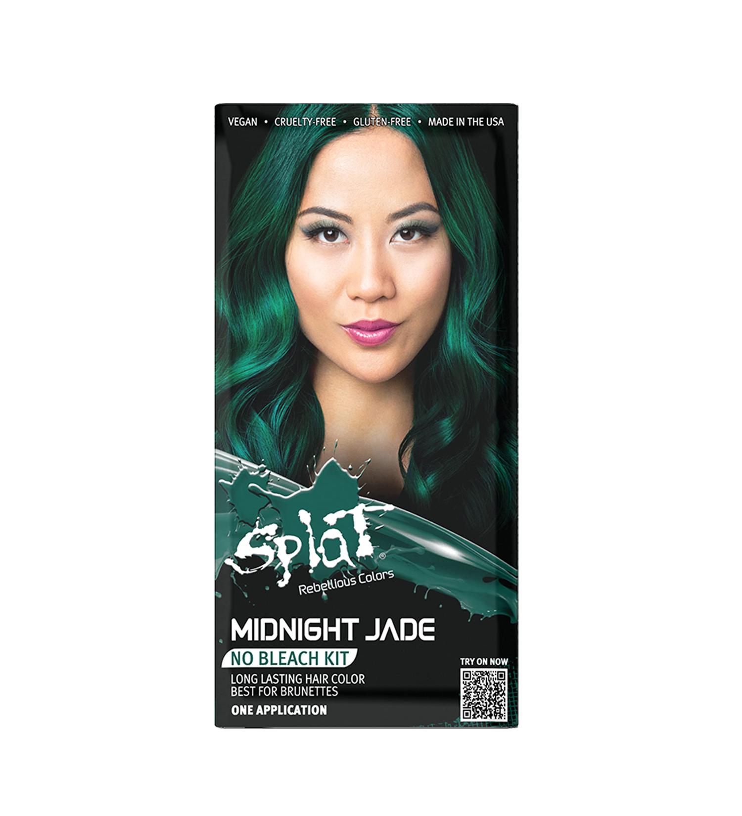 Splat Rebellious Colors 30 Wash Hair Color Kit Midnight Jade 6 Oz - Buy Online on GoSupps.com